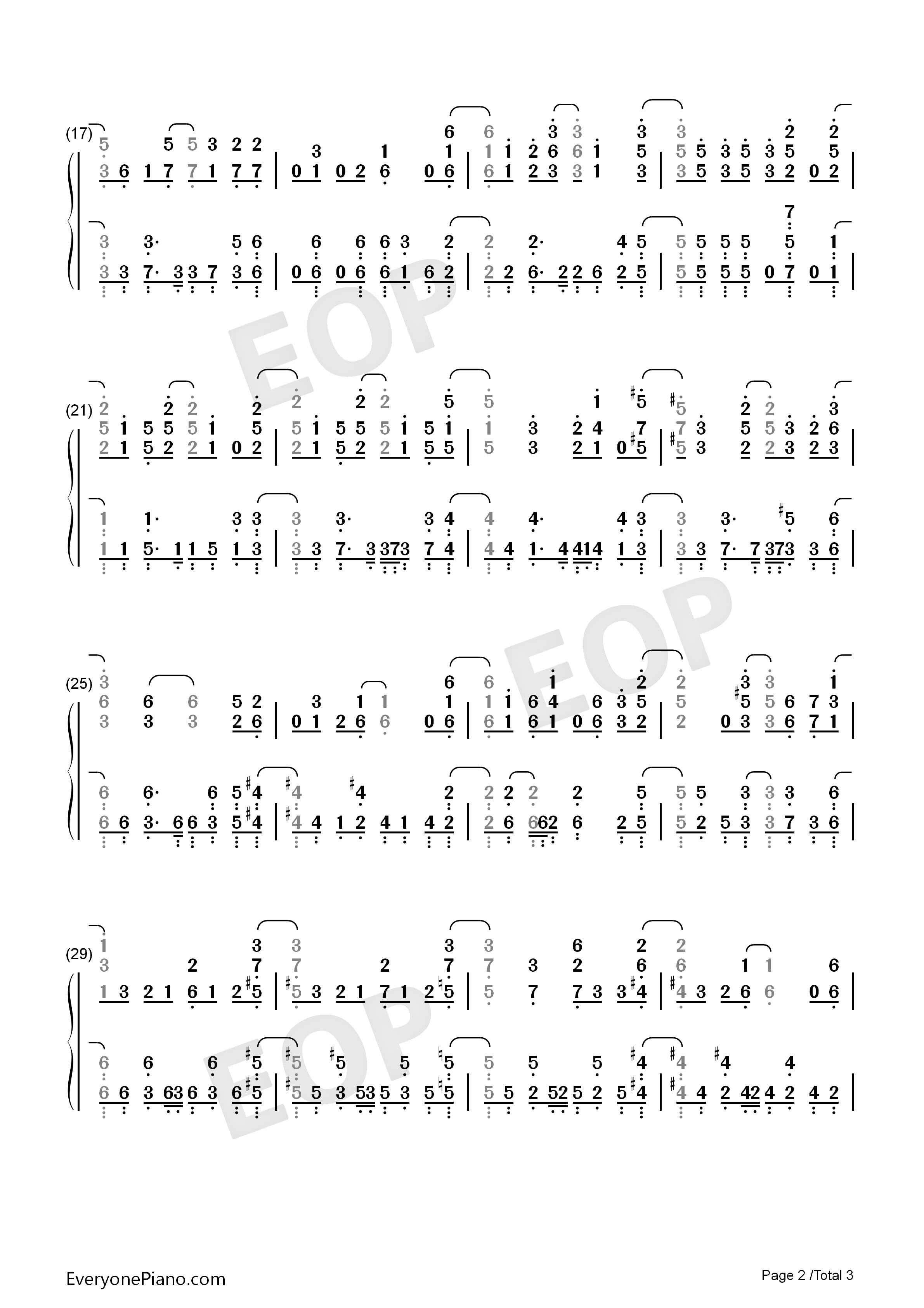 コトノハノオモイ钢琴简谱_井上苑子演唱