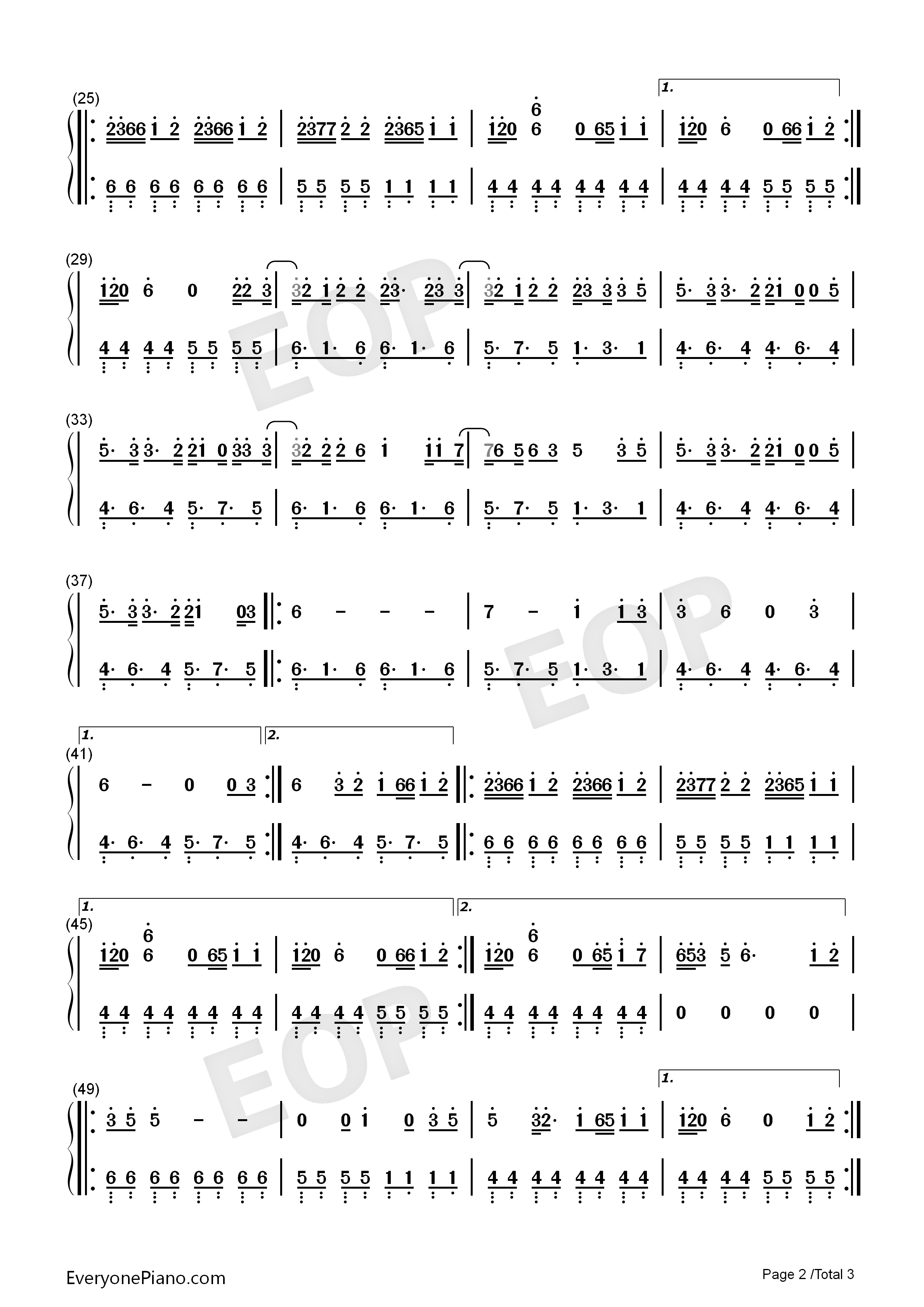 Rescue_Me钢琴简谱_OneRepublic演唱