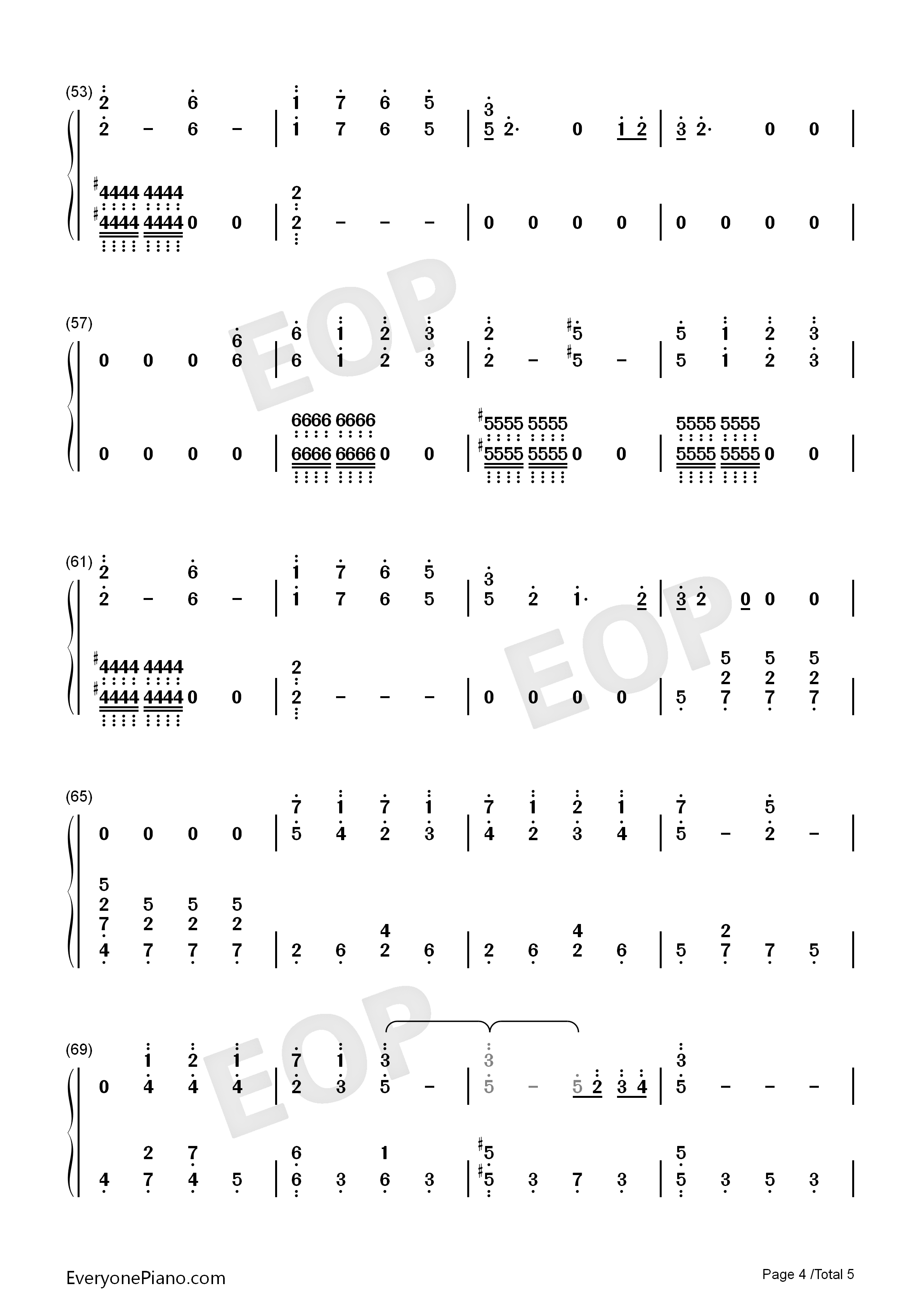 Xanny钢琴简谱_Billie_Eilish演唱