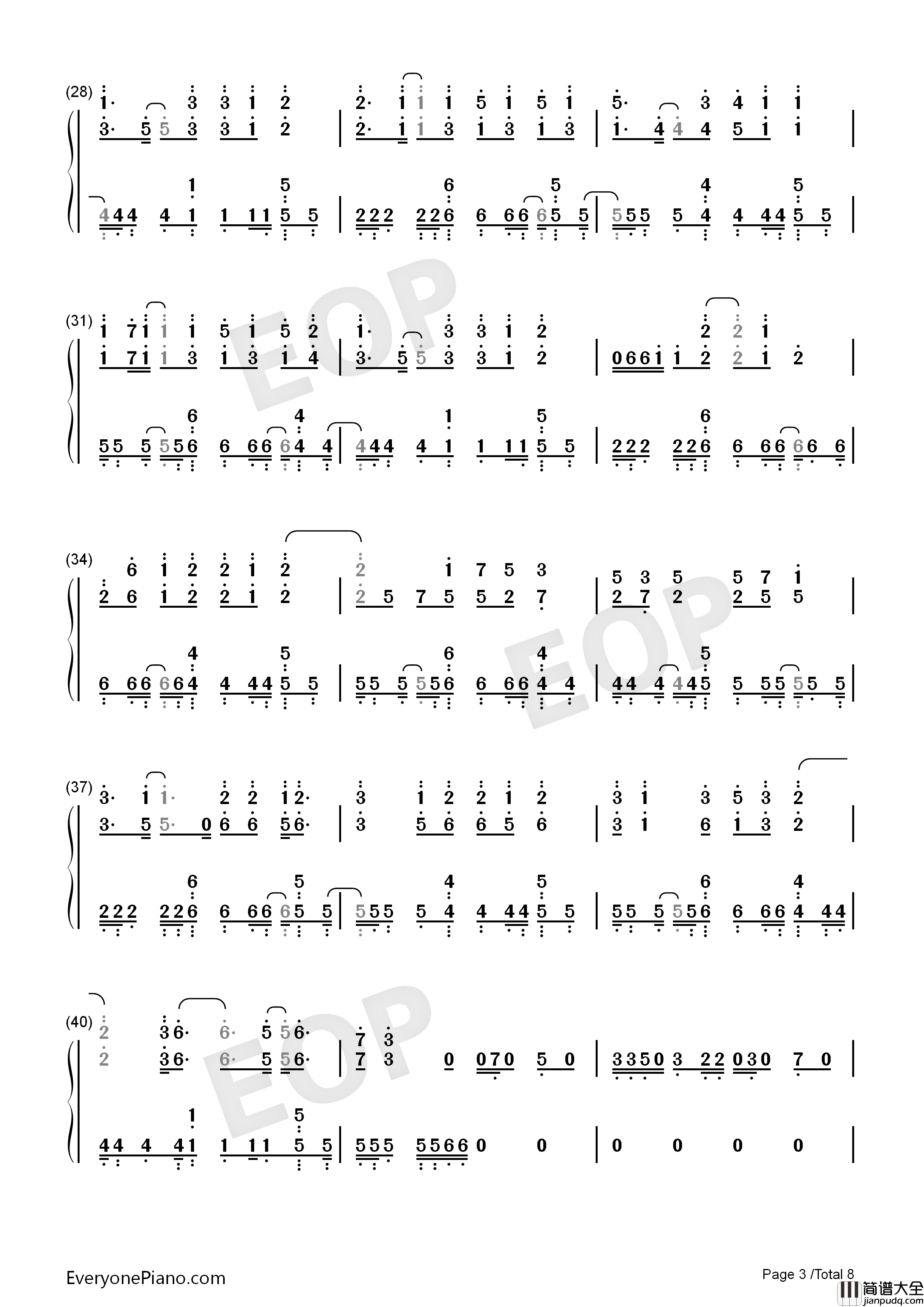 Amazing_Trees钢琴简谱_泽野弘之演唱