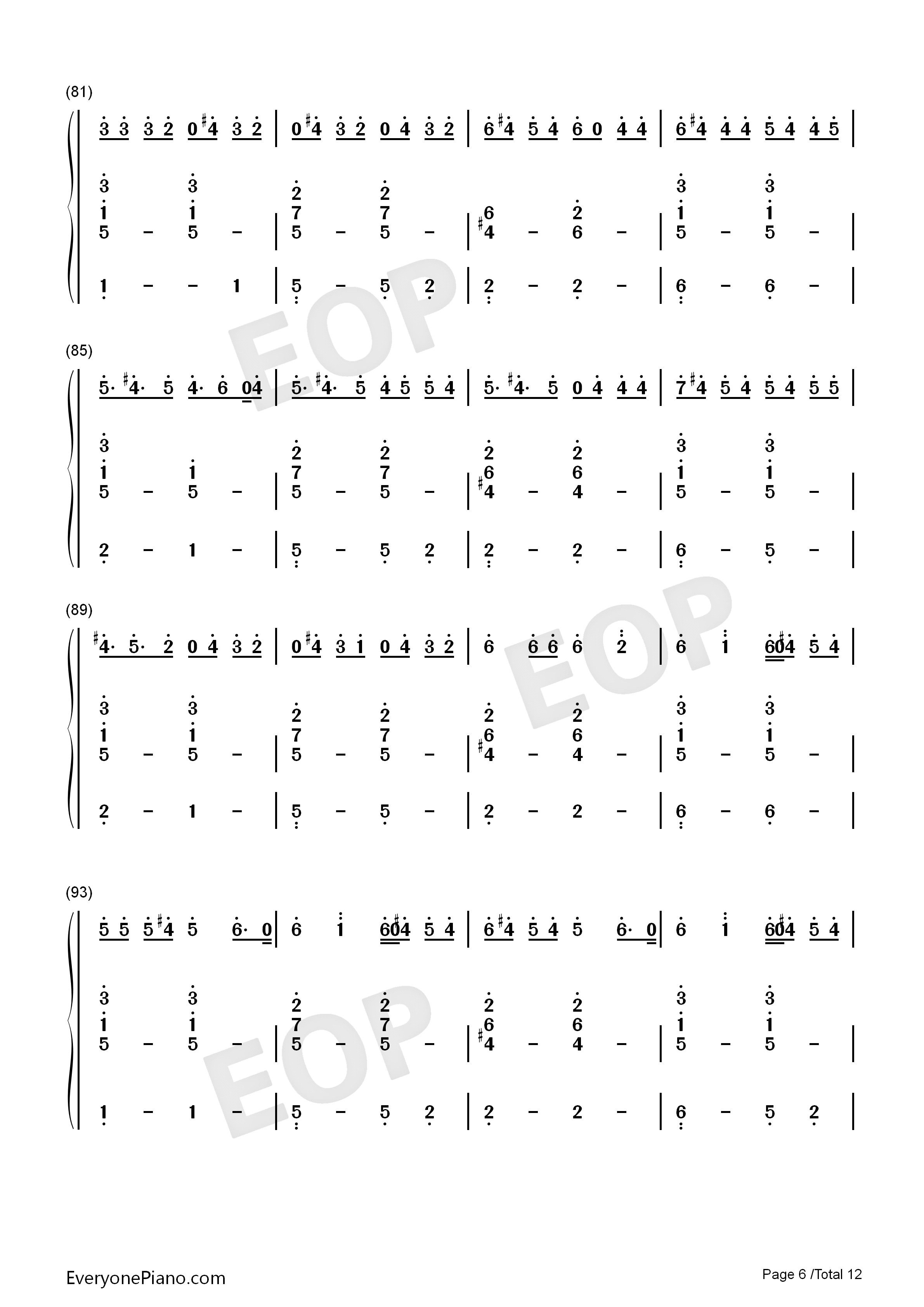 异类钢琴简谱_华晨宇演唱