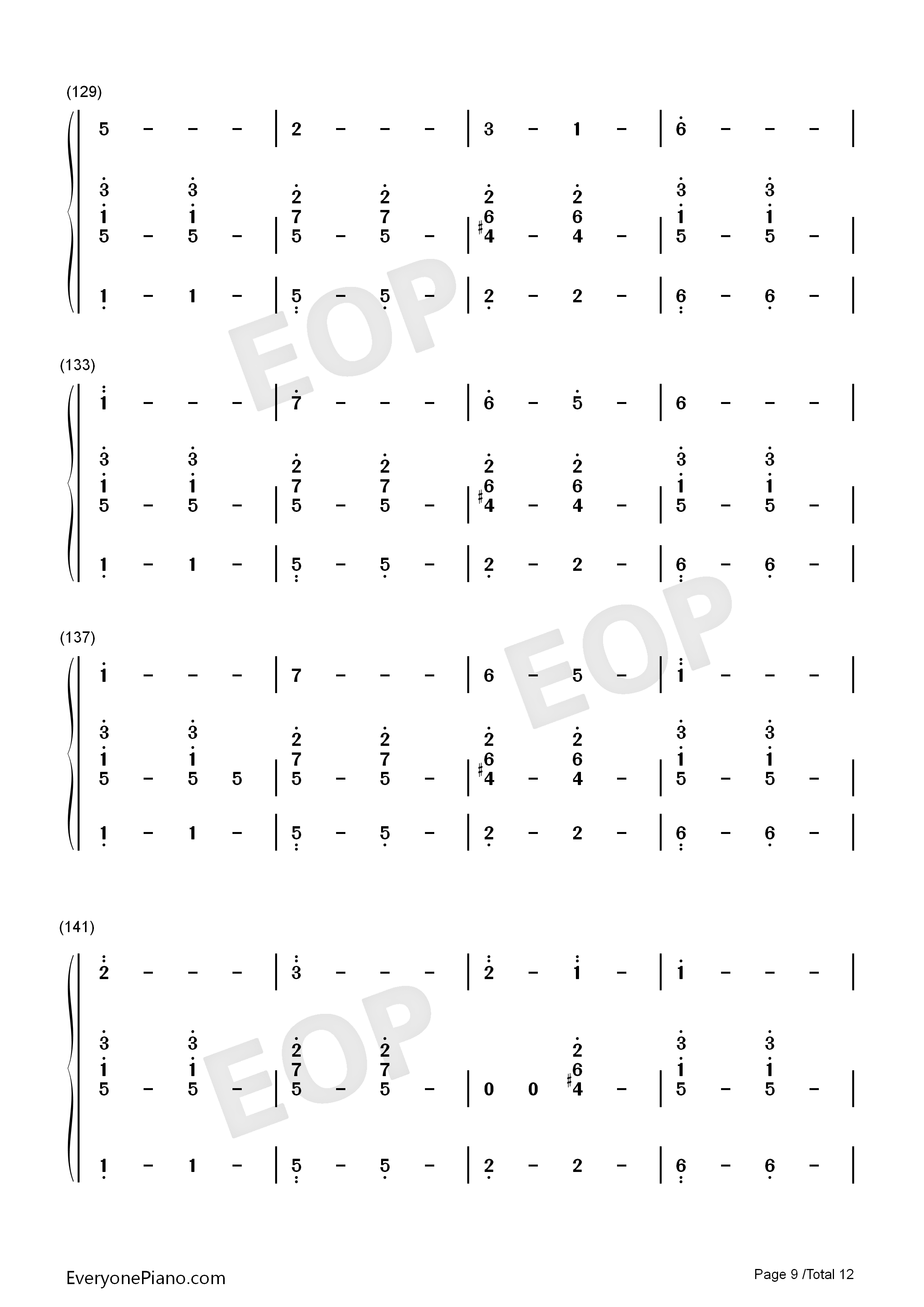 异类钢琴简谱_华晨宇演唱