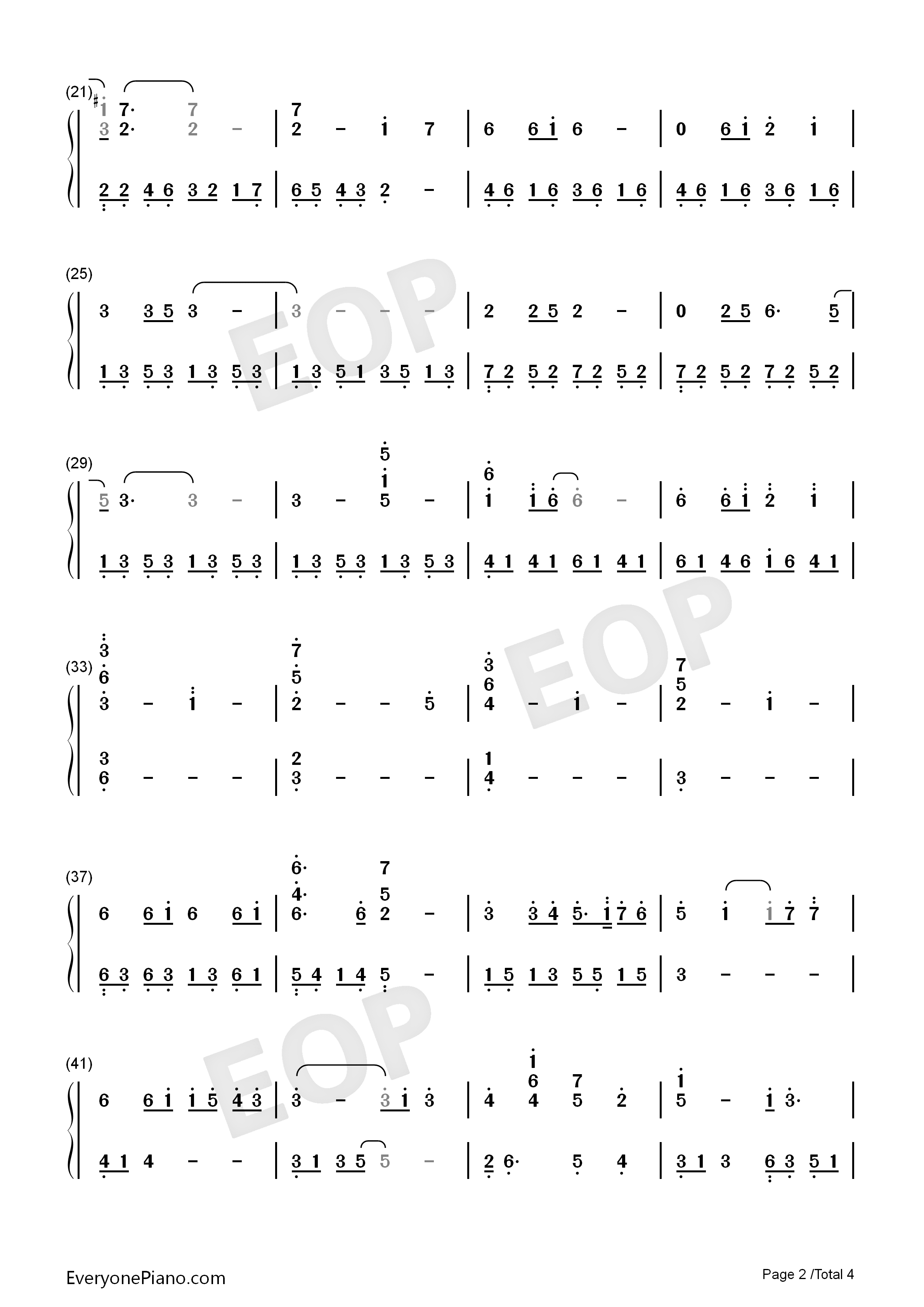 Days_in_the_Sun钢琴简谱_Alan_Menken演唱