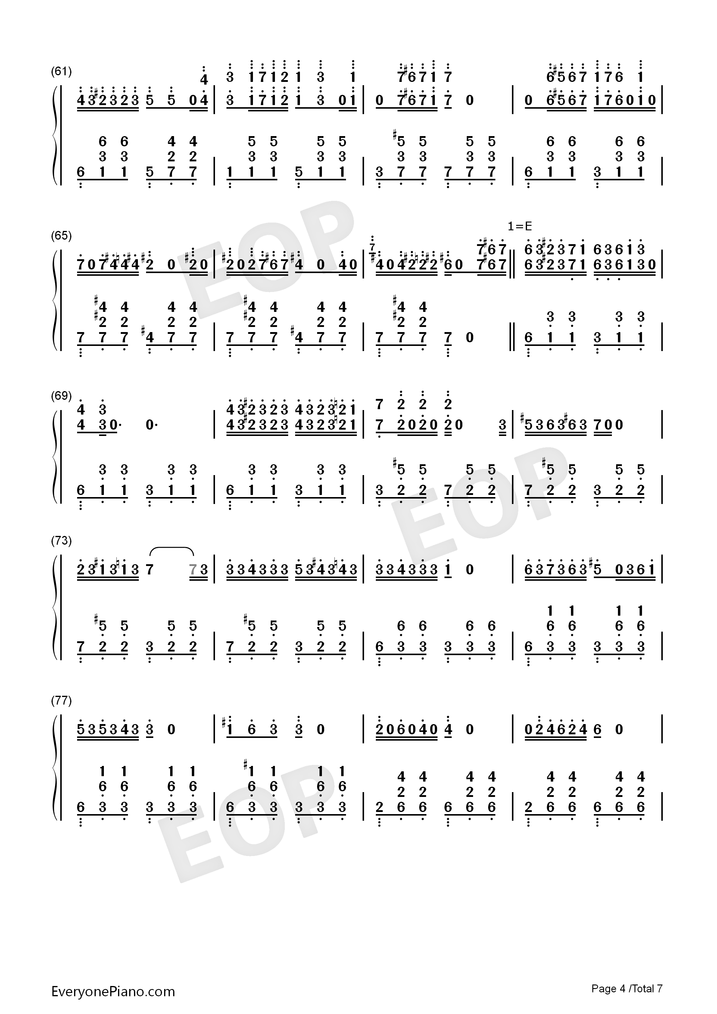 Dernier_Vol钢琴简谱_Raphaël_Beau演唱