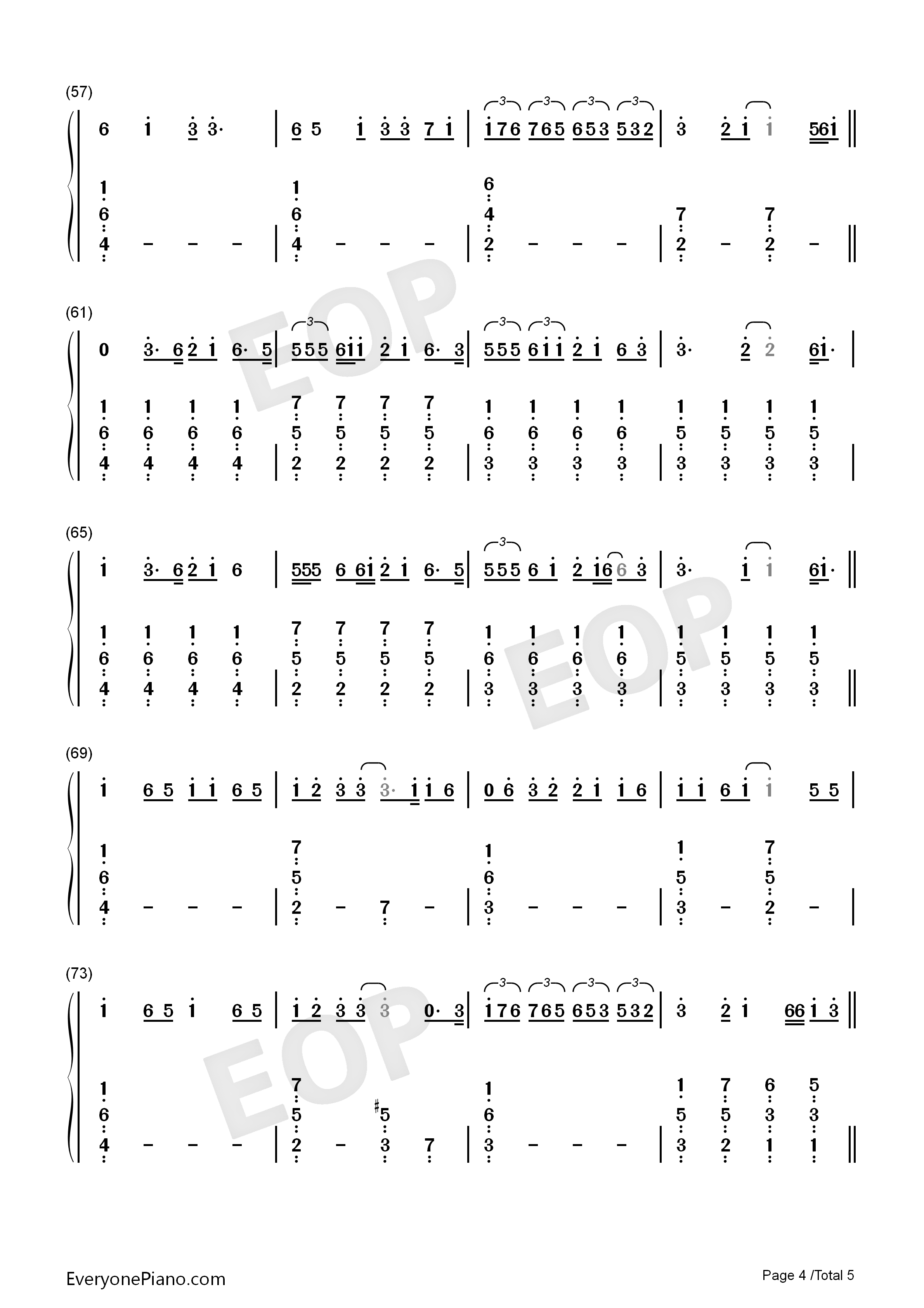 Call_You_Mine钢琴简谱_The_Chainsmokers_Bebe_Rexha演唱