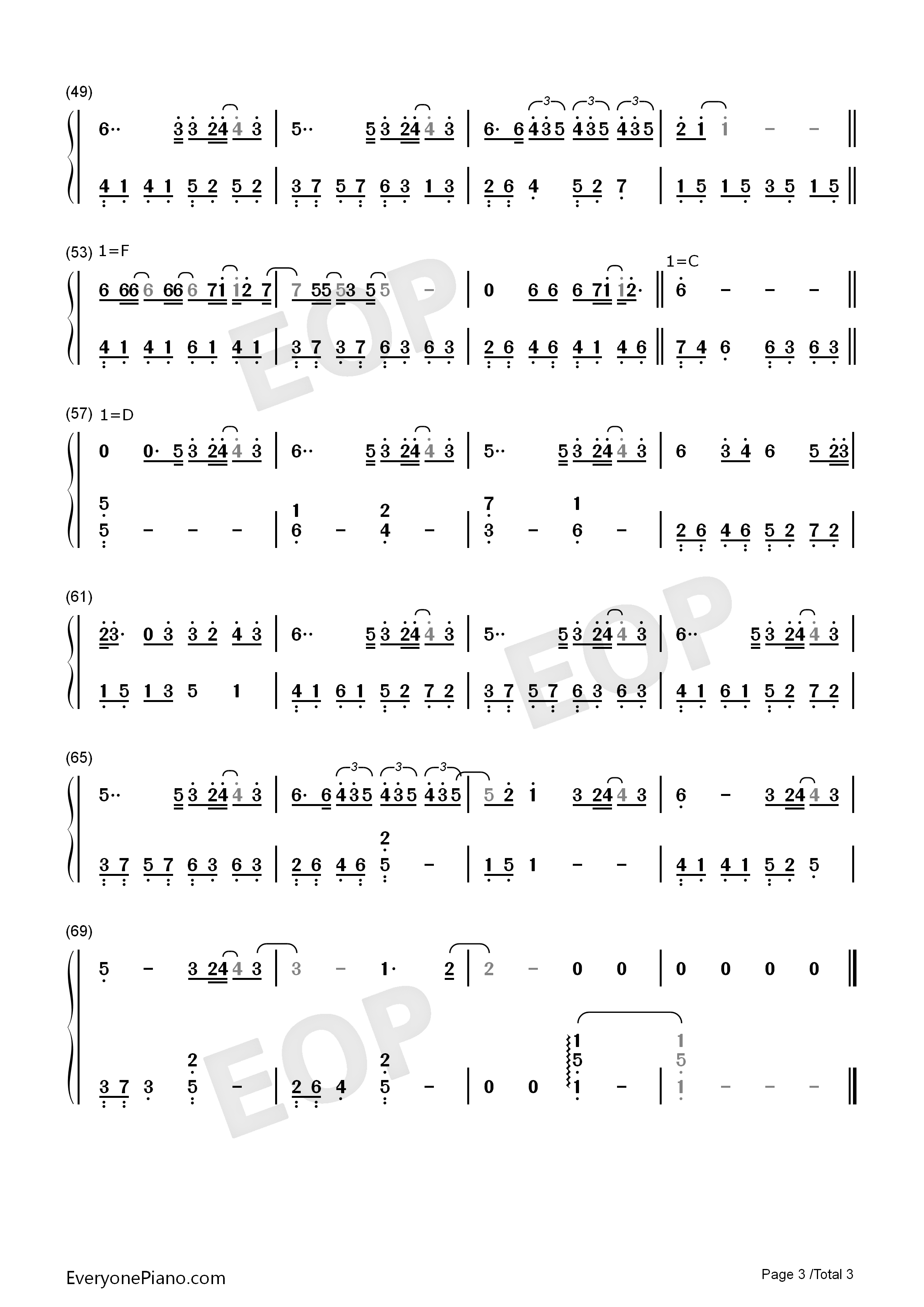 耿钢琴简谱_汪苏泷演唱