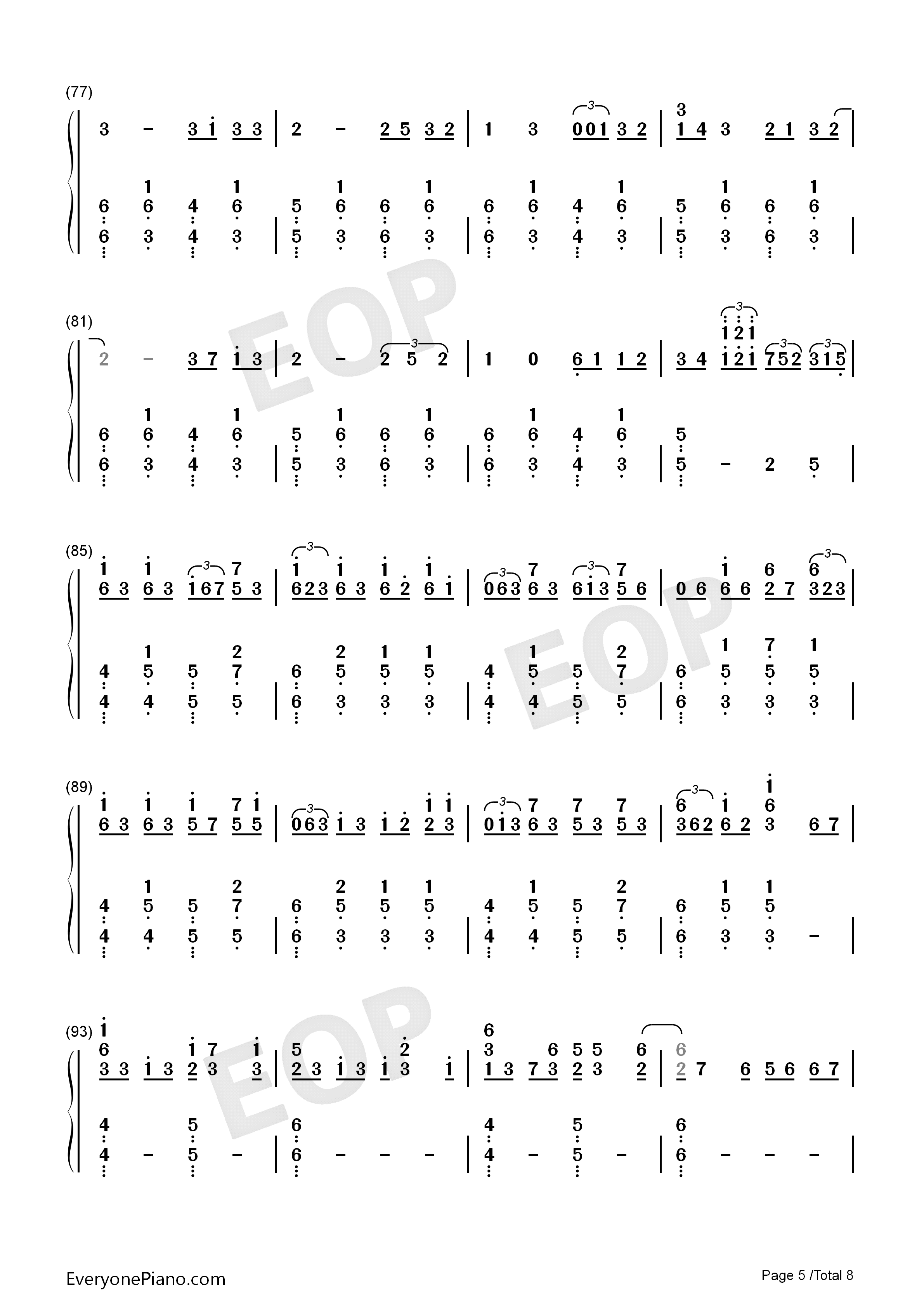 KEYS钢琴简谱_ZYTOKINE演唱