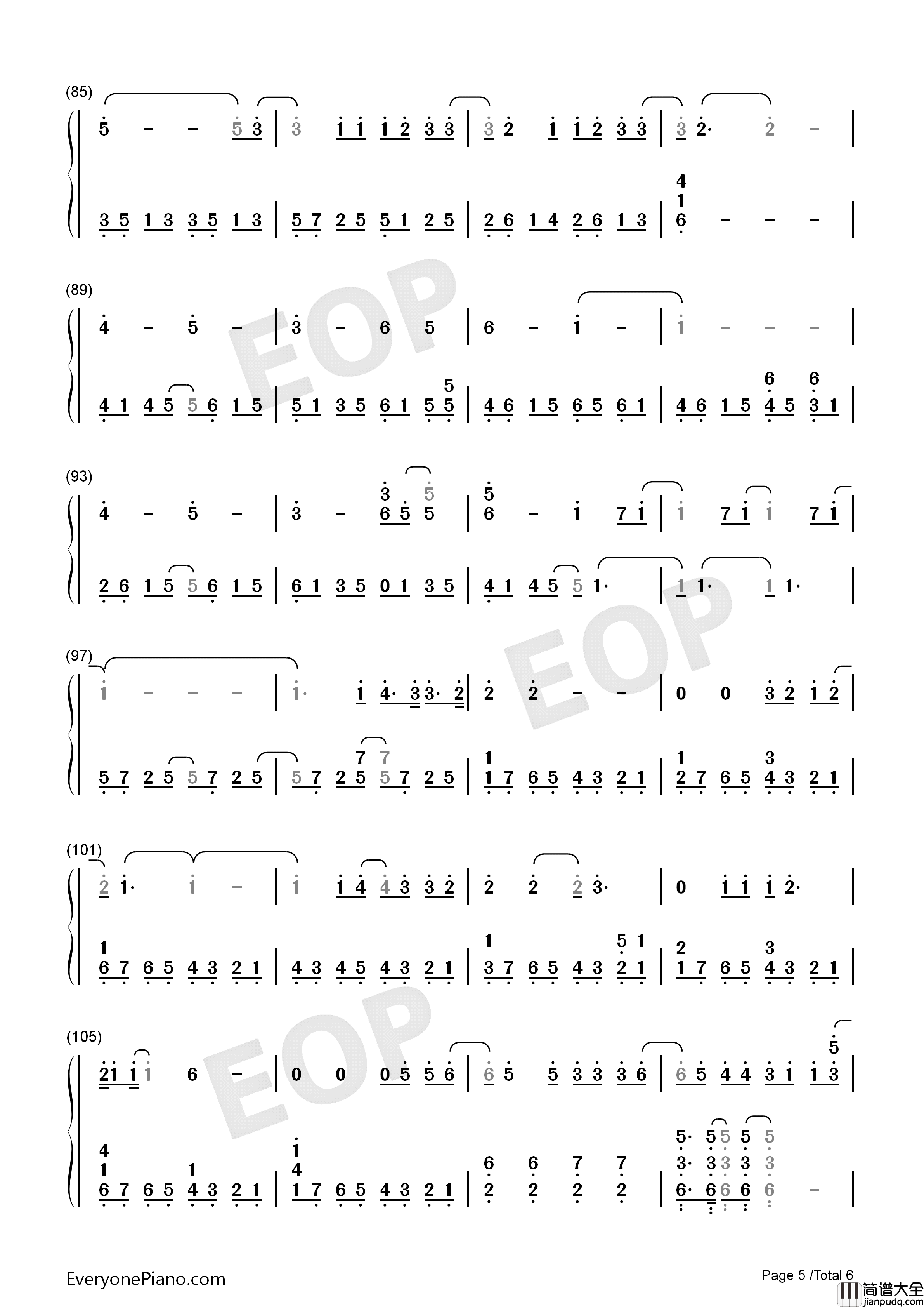 In_This_Together钢琴简谱_Steven_Price_Ellie_Goulding演唱