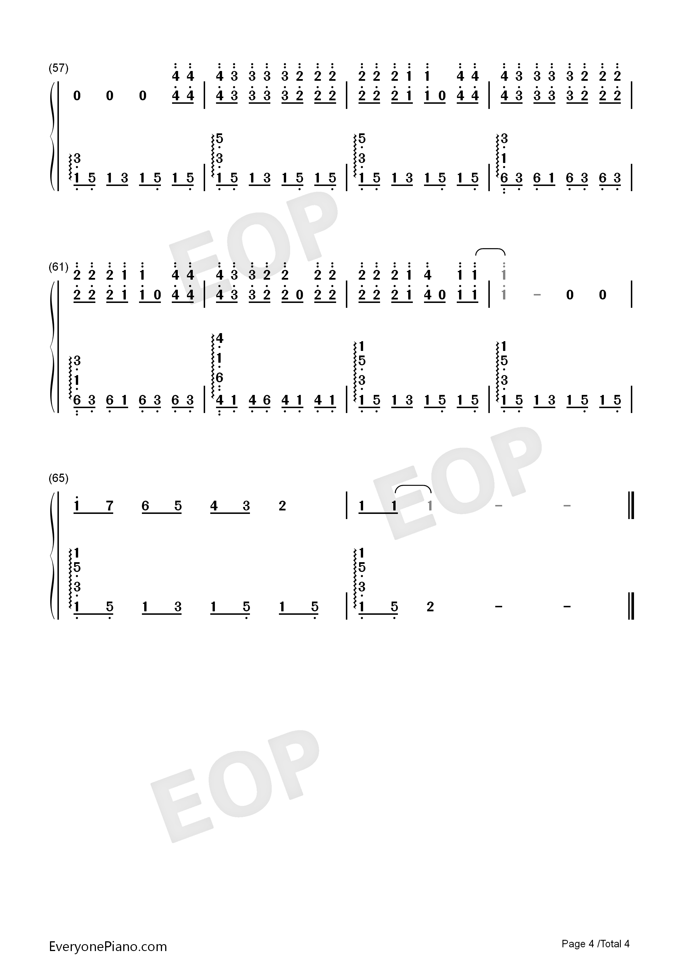 22钢琴简谱_Sarah_McTernan演唱