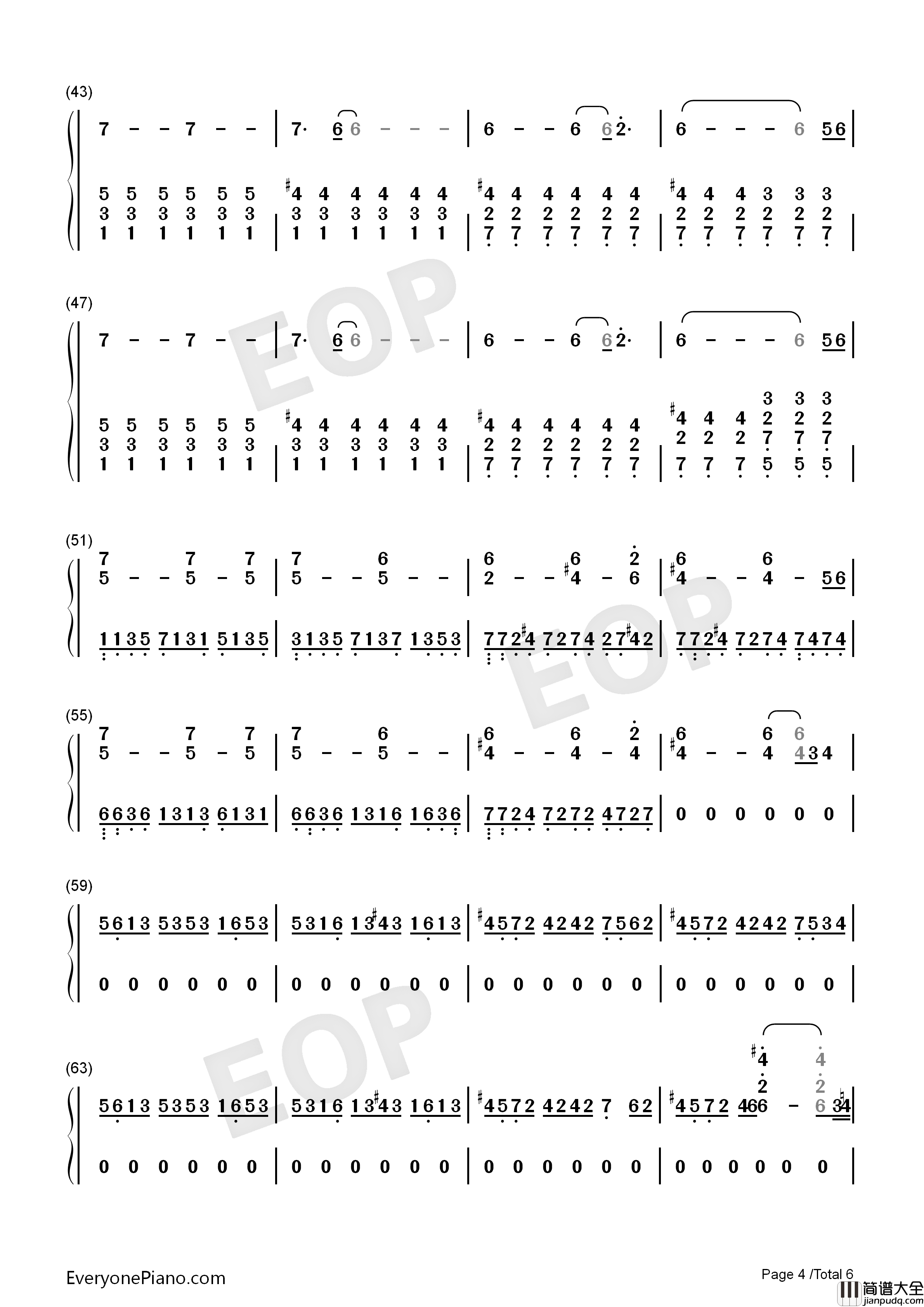 The_Whole_Truth钢琴简谱_Carlos_Cipa演唱