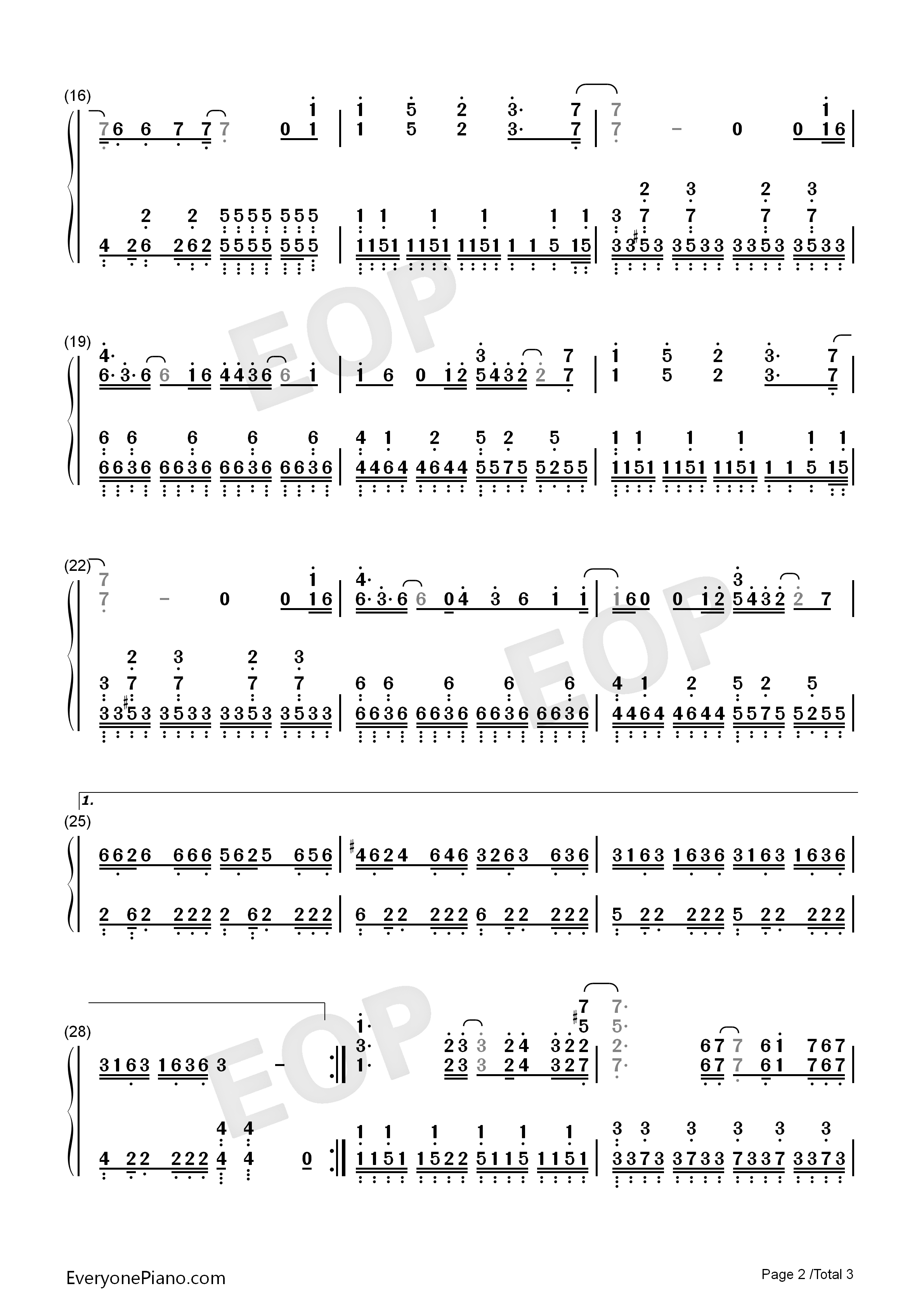 To_Me钢琴简谱_欧阳娜娜演唱