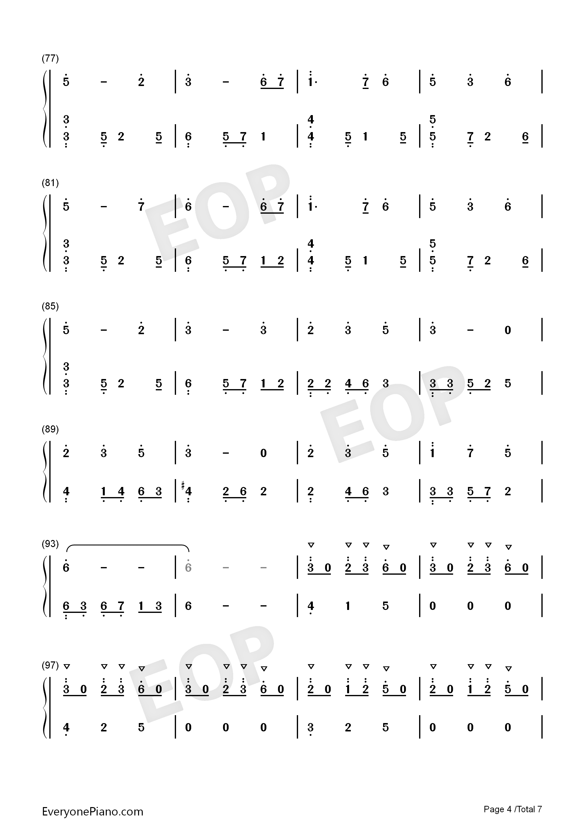 锦鲤抄钢琴版钢琴简谱_云の泣__银临演唱