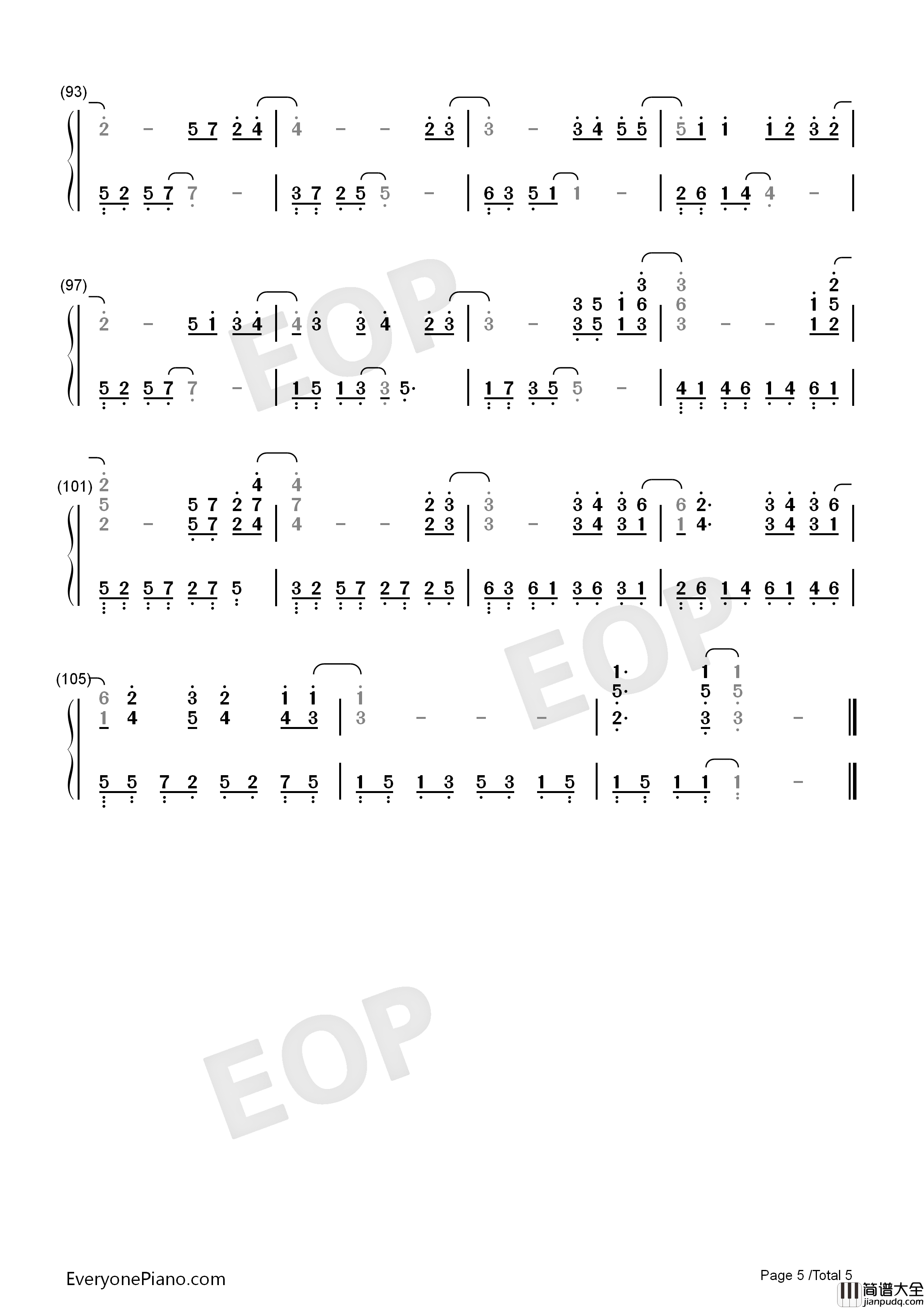 睡皇后钢琴简谱_邓紫棋演唱