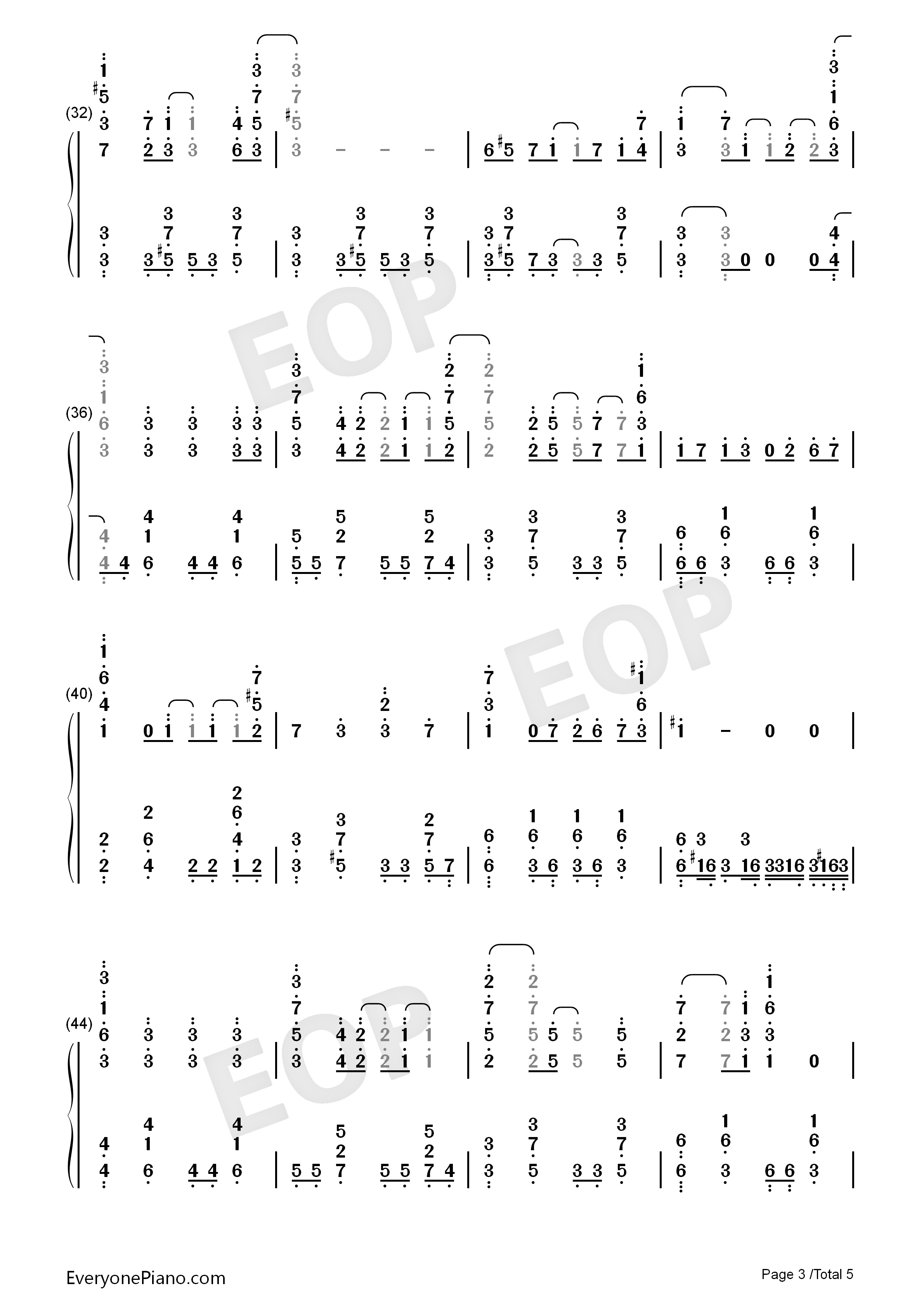 月を追う真夜中钢琴简谱_蓝井艾露演唱