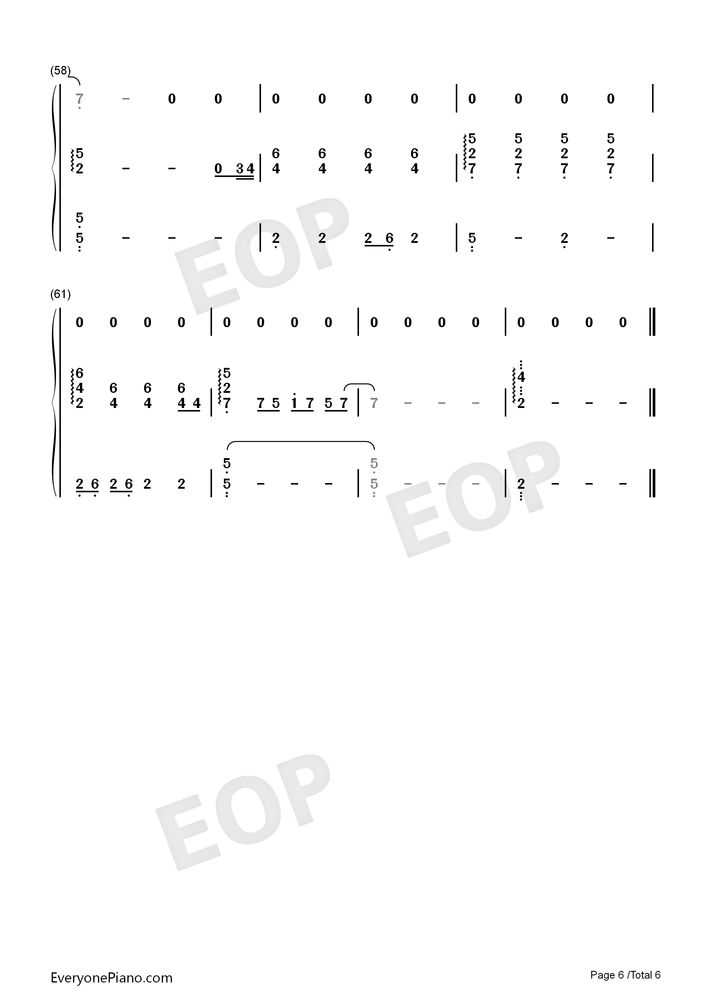 Let_You_Go钢琴简谱_华晨宇演唱