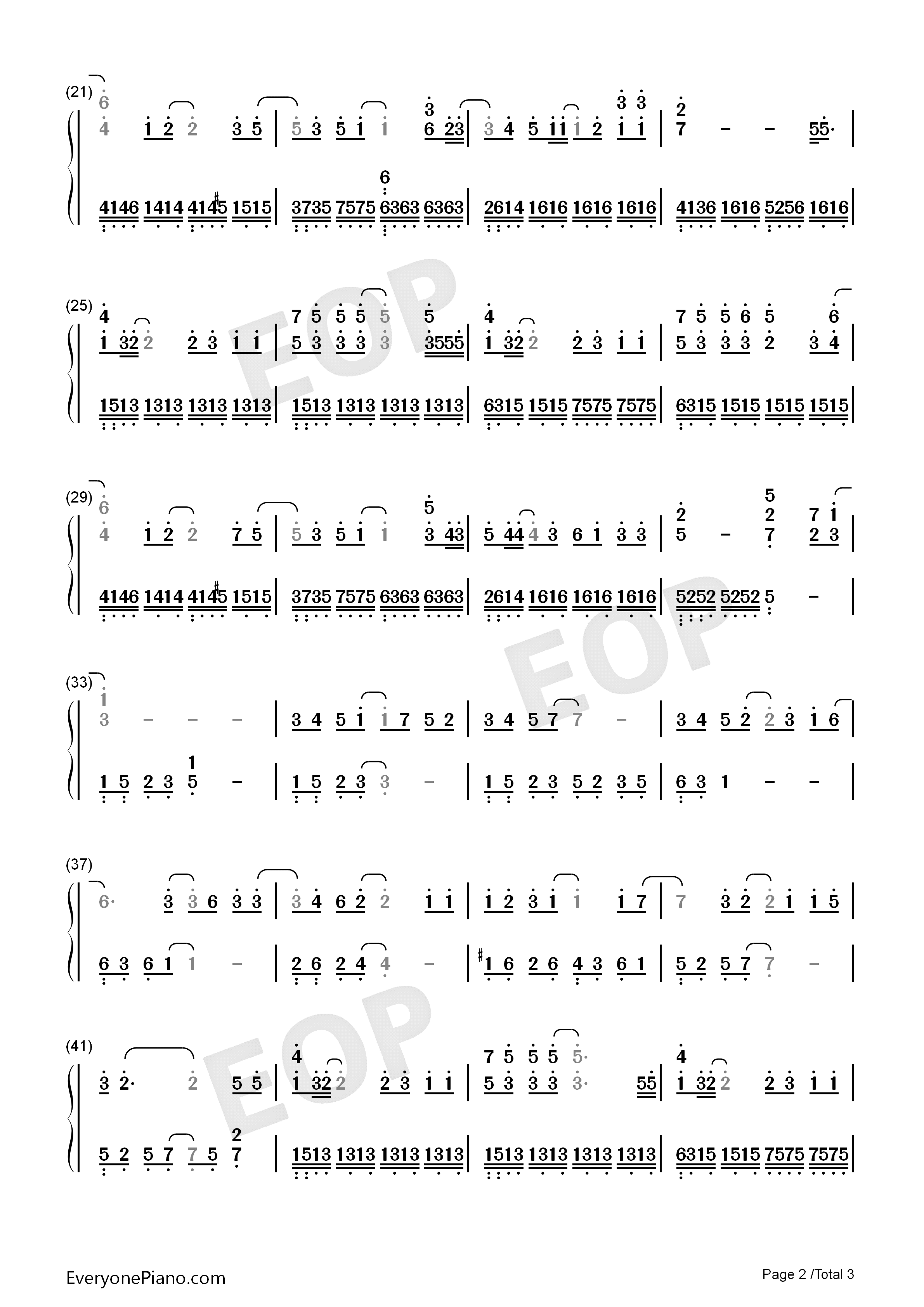 真的傻钢琴简谱_徐佳莹演唱