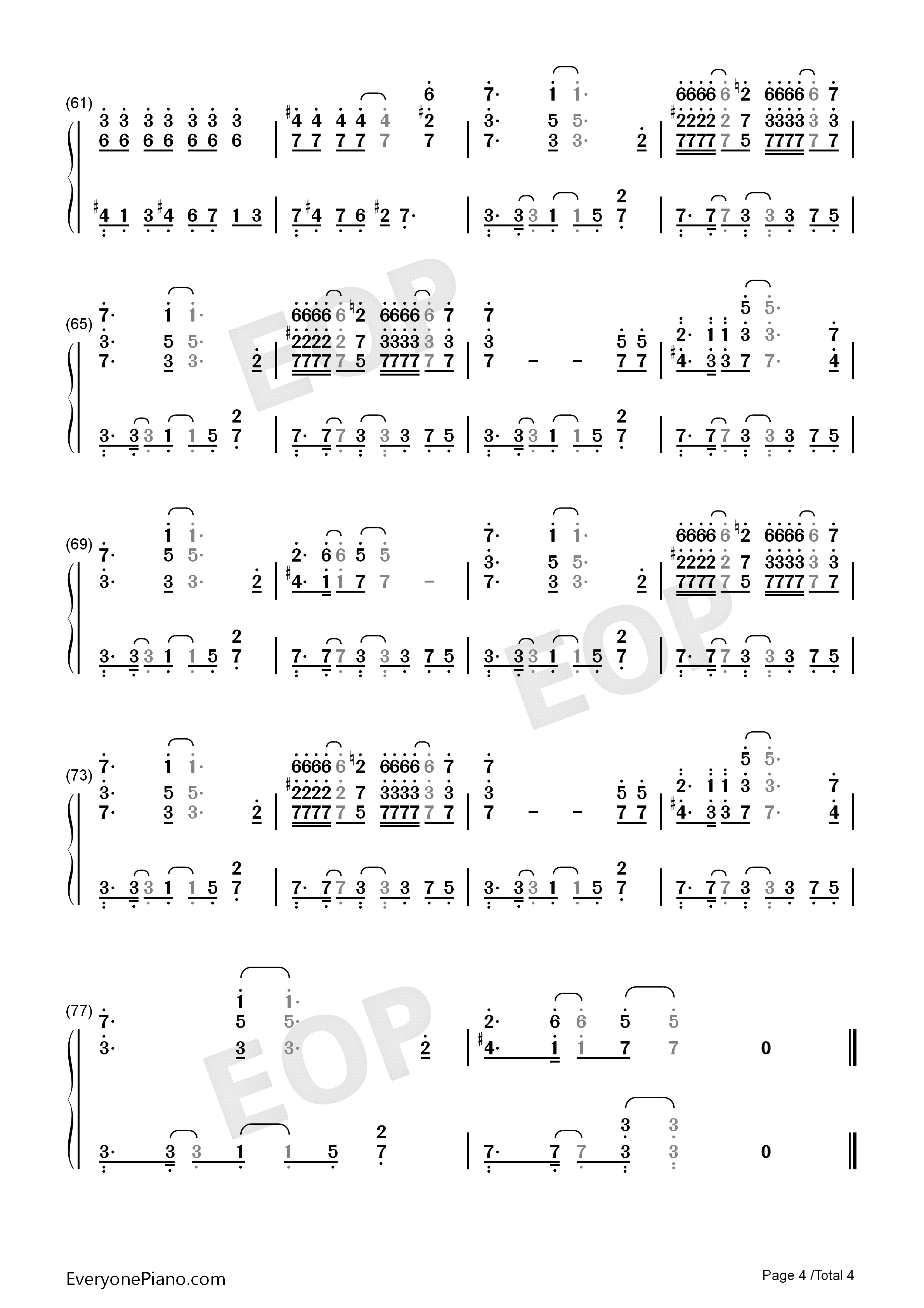 Pull_Up钢琴简谱_蔡徐坤演唱