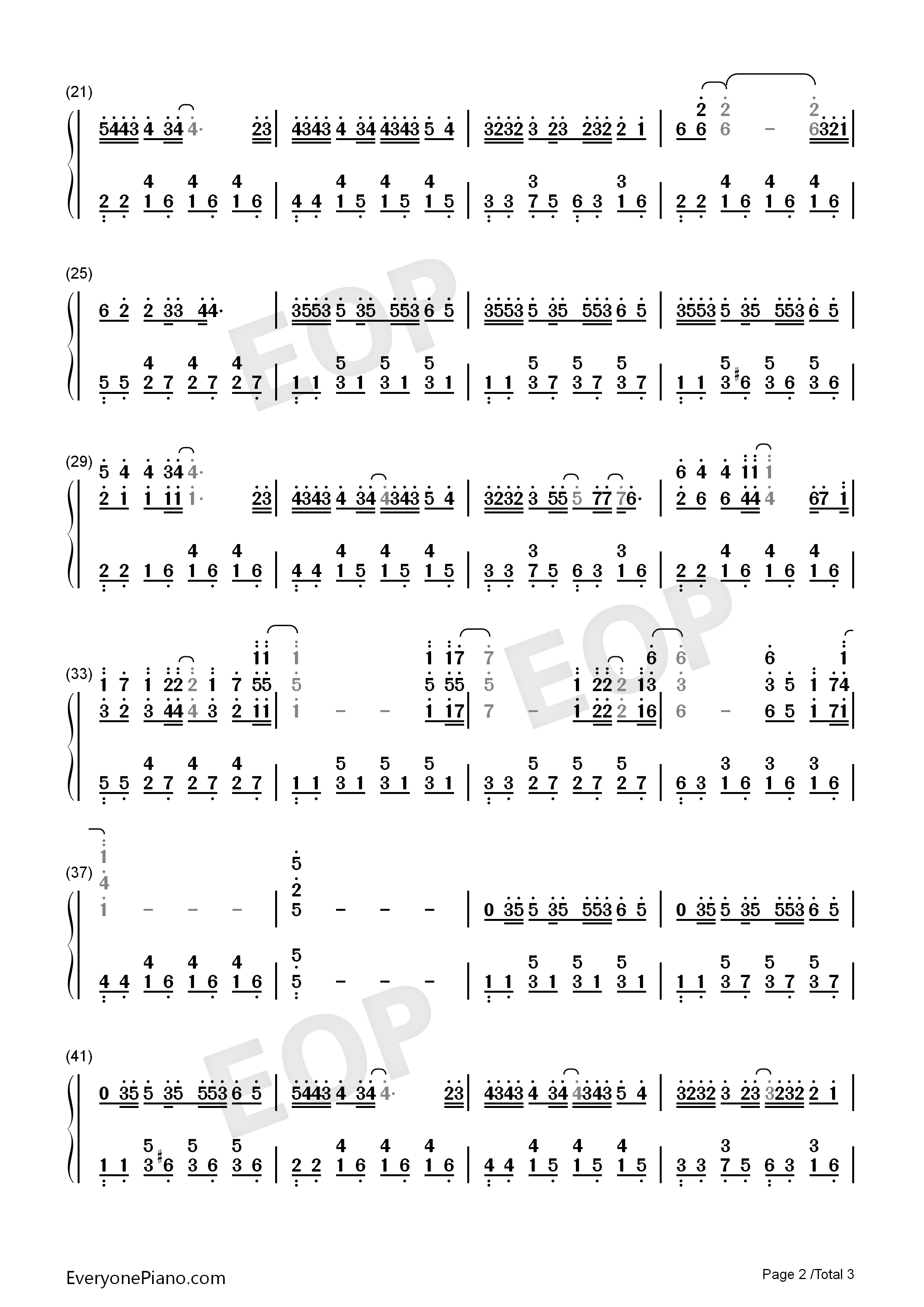 昨日青空钢琴简谱_尤长靖演唱