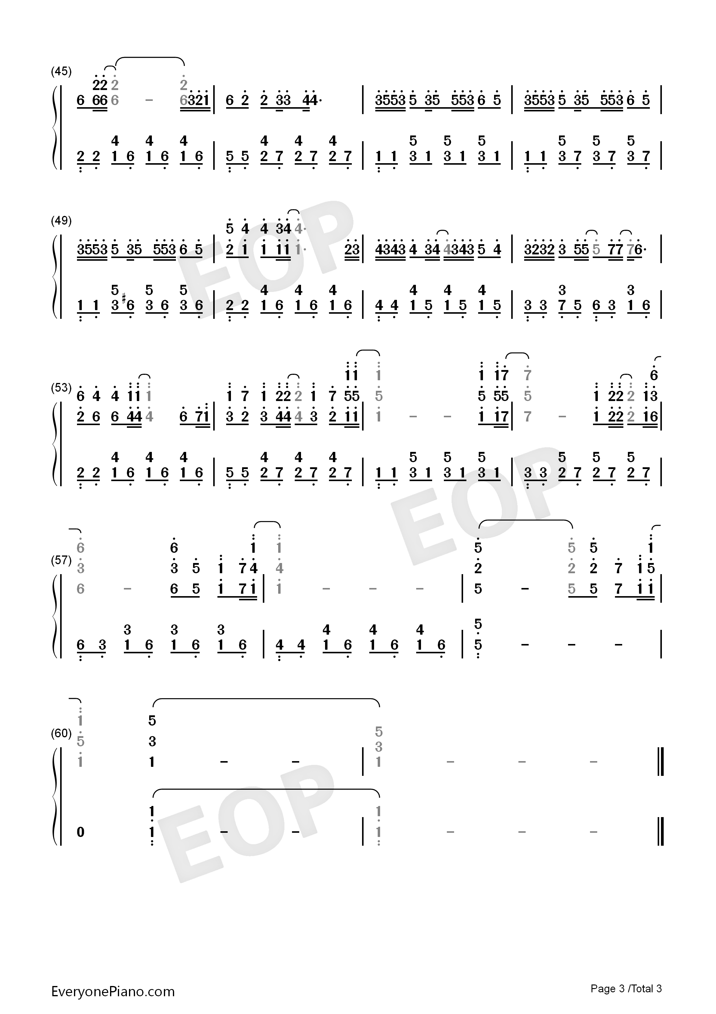 昨日青空钢琴简谱_尤长靖演唱