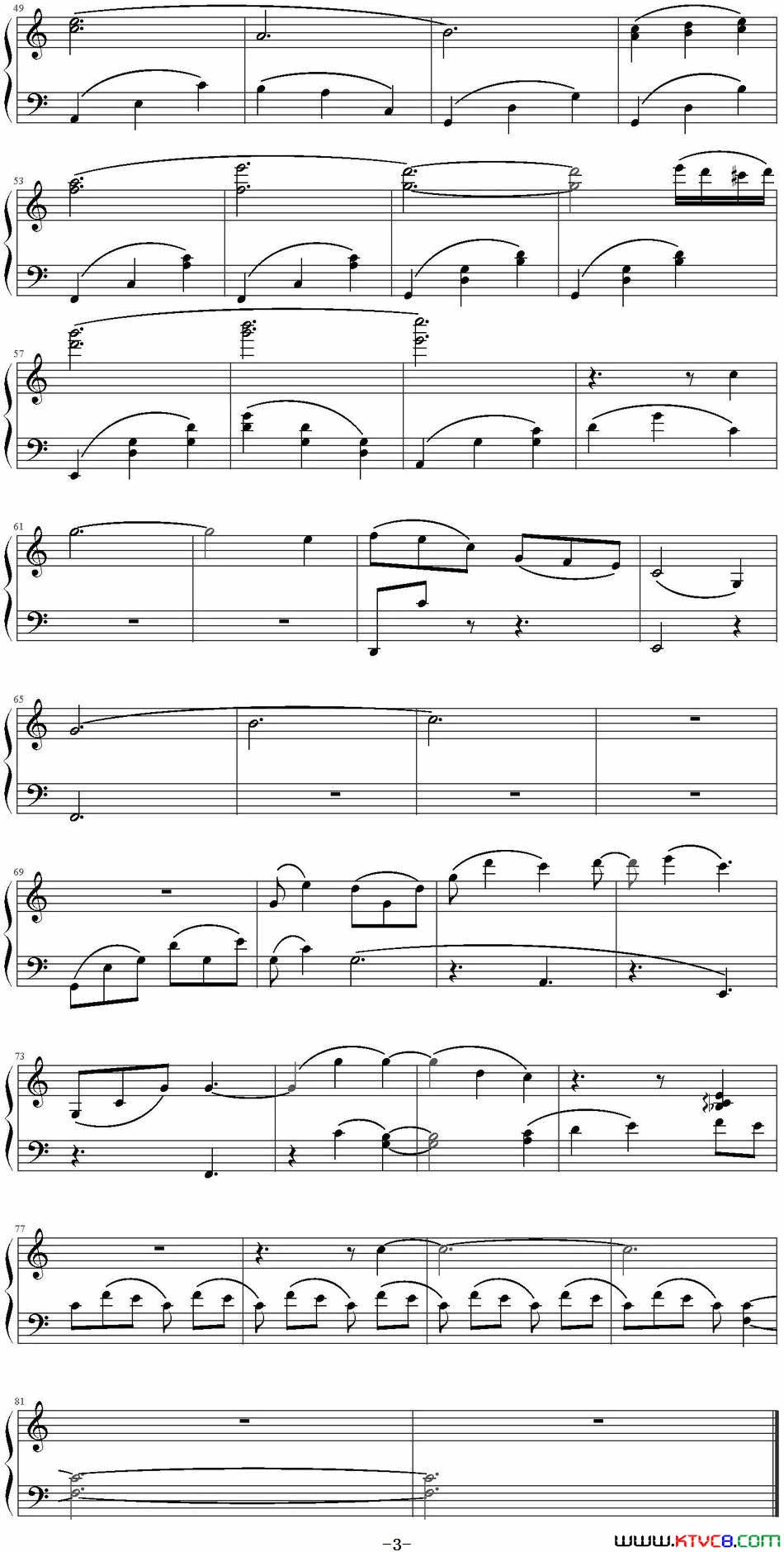 私の嘘_四月是你的谎言_OST简谱_横山克演唱