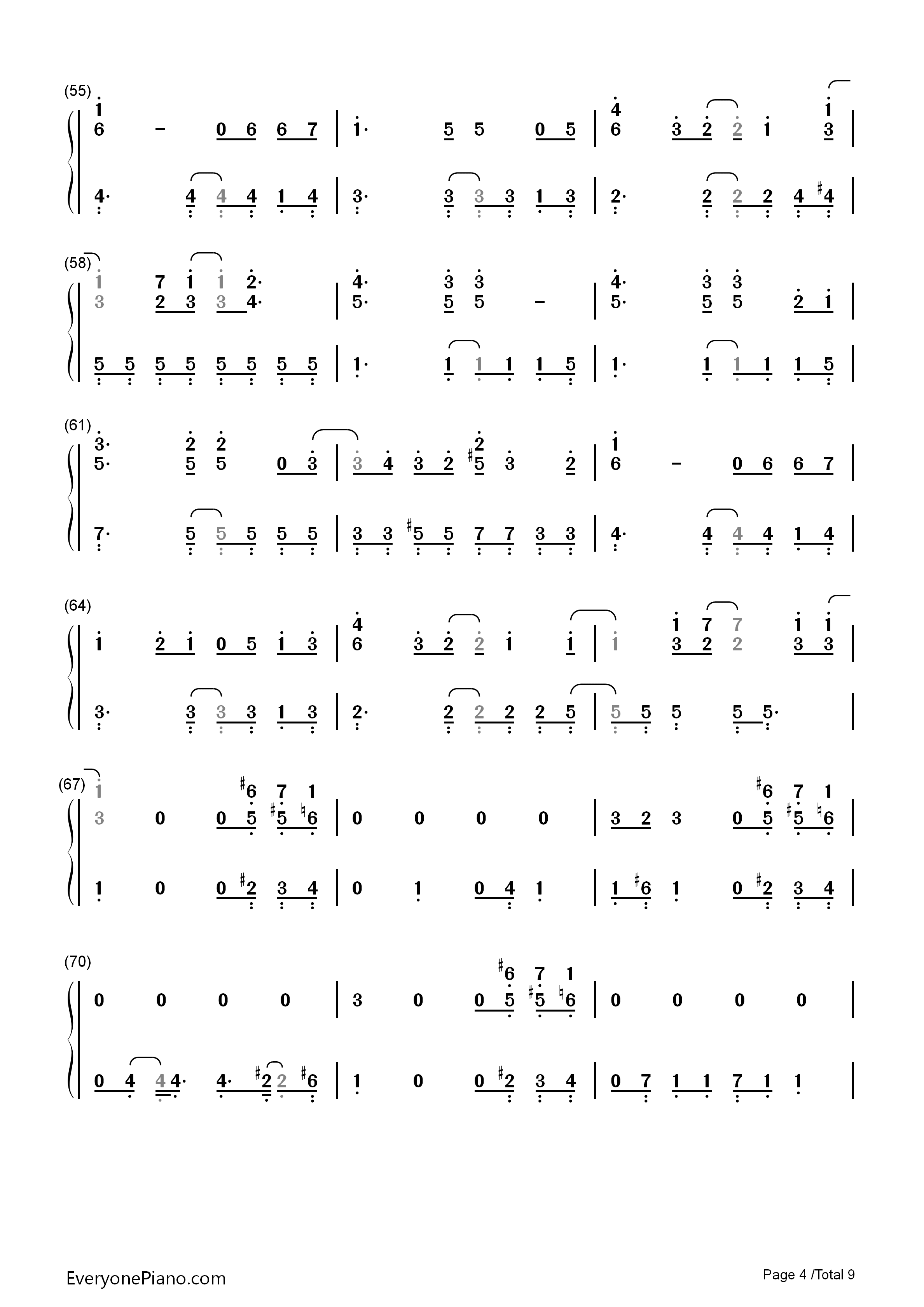 Change_The_World钢琴简谱_V6演唱