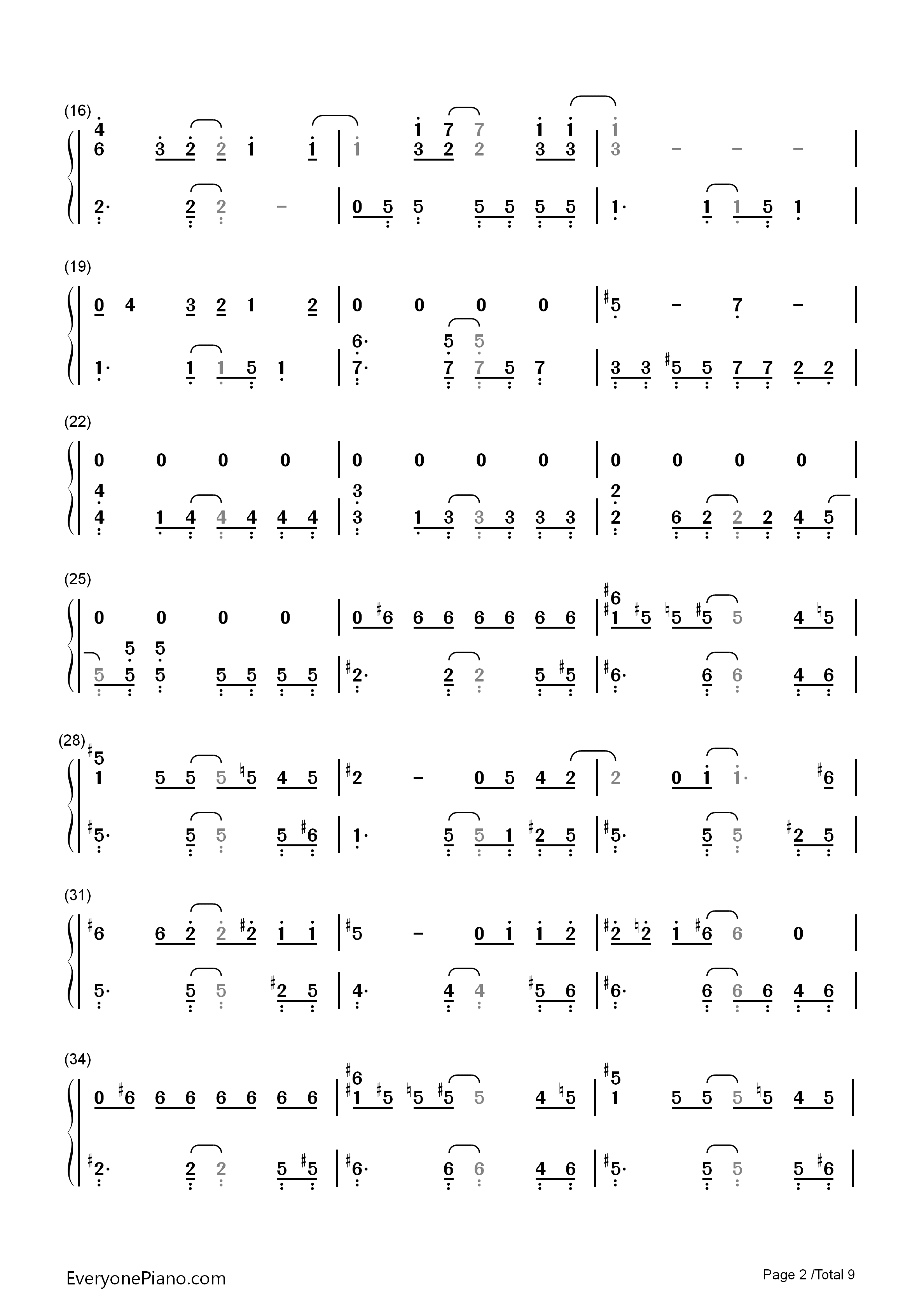 Change_The_World钢琴简谱_V6演唱