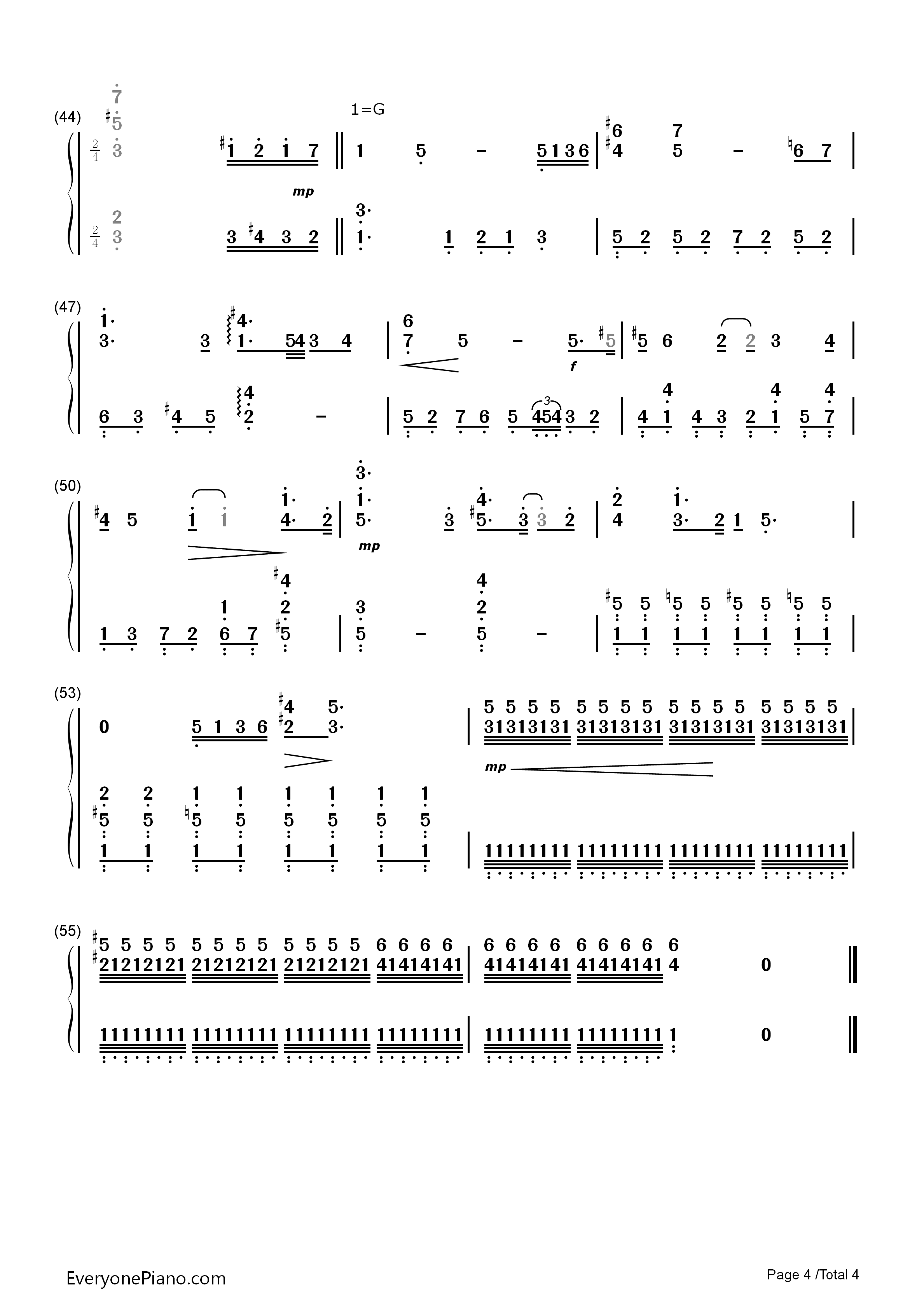 旅路(梦中飞行)钢琴简谱_久石让_宫崎骏演唱