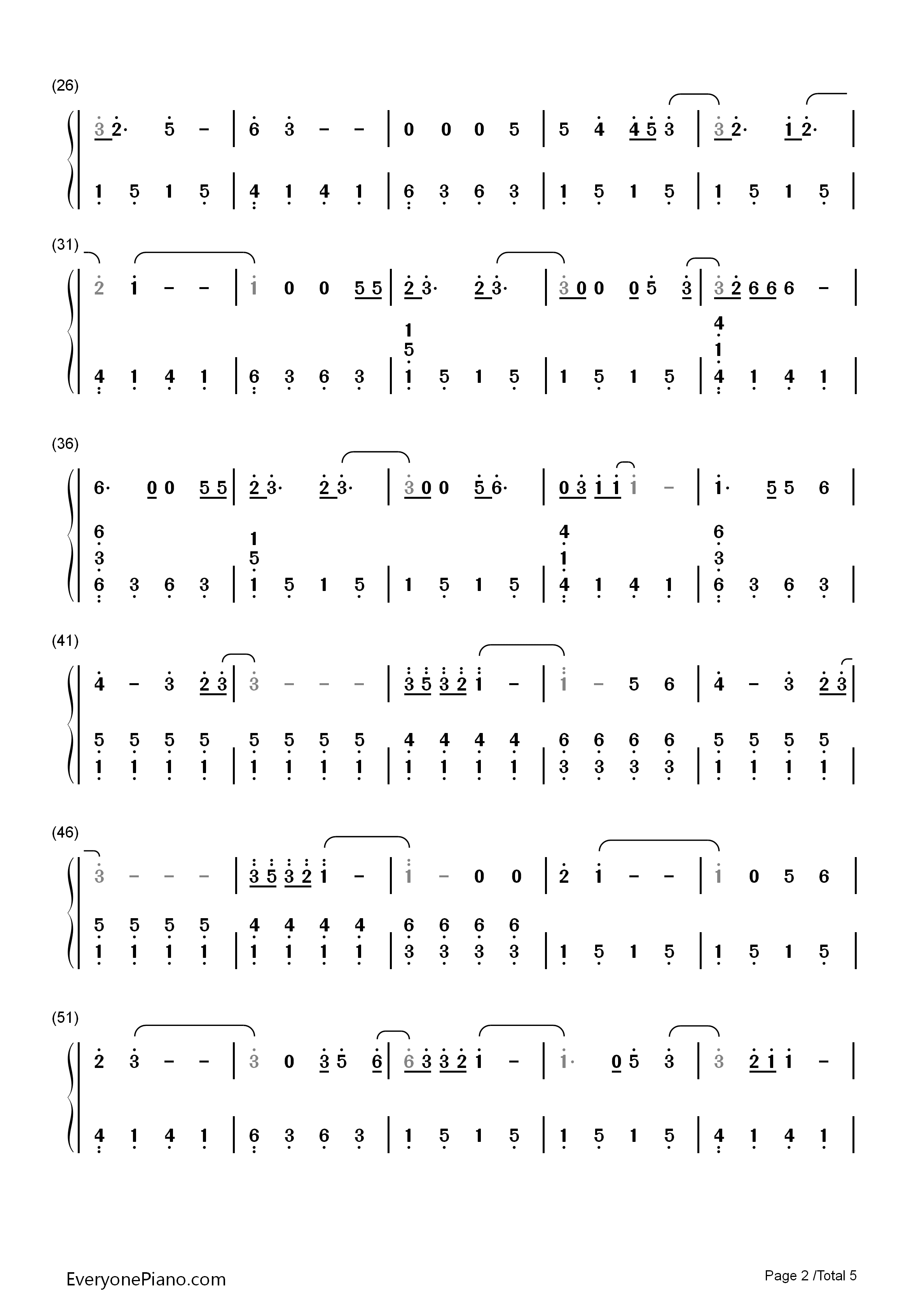 Adore_You钢琴简谱_Miley_Cyrus演唱