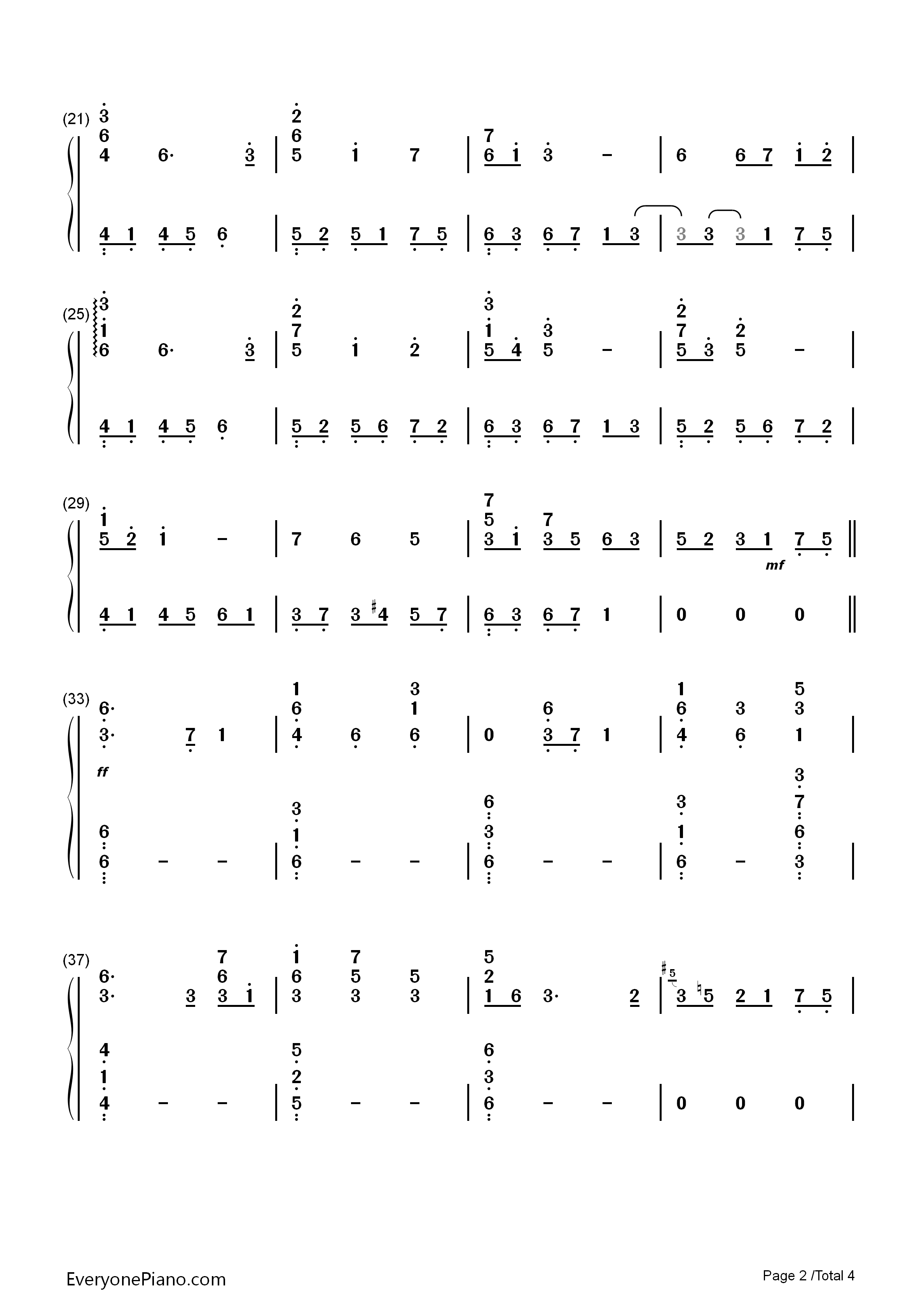 营业的主题(営業のテーマ)钢琴简谱_未知演唱