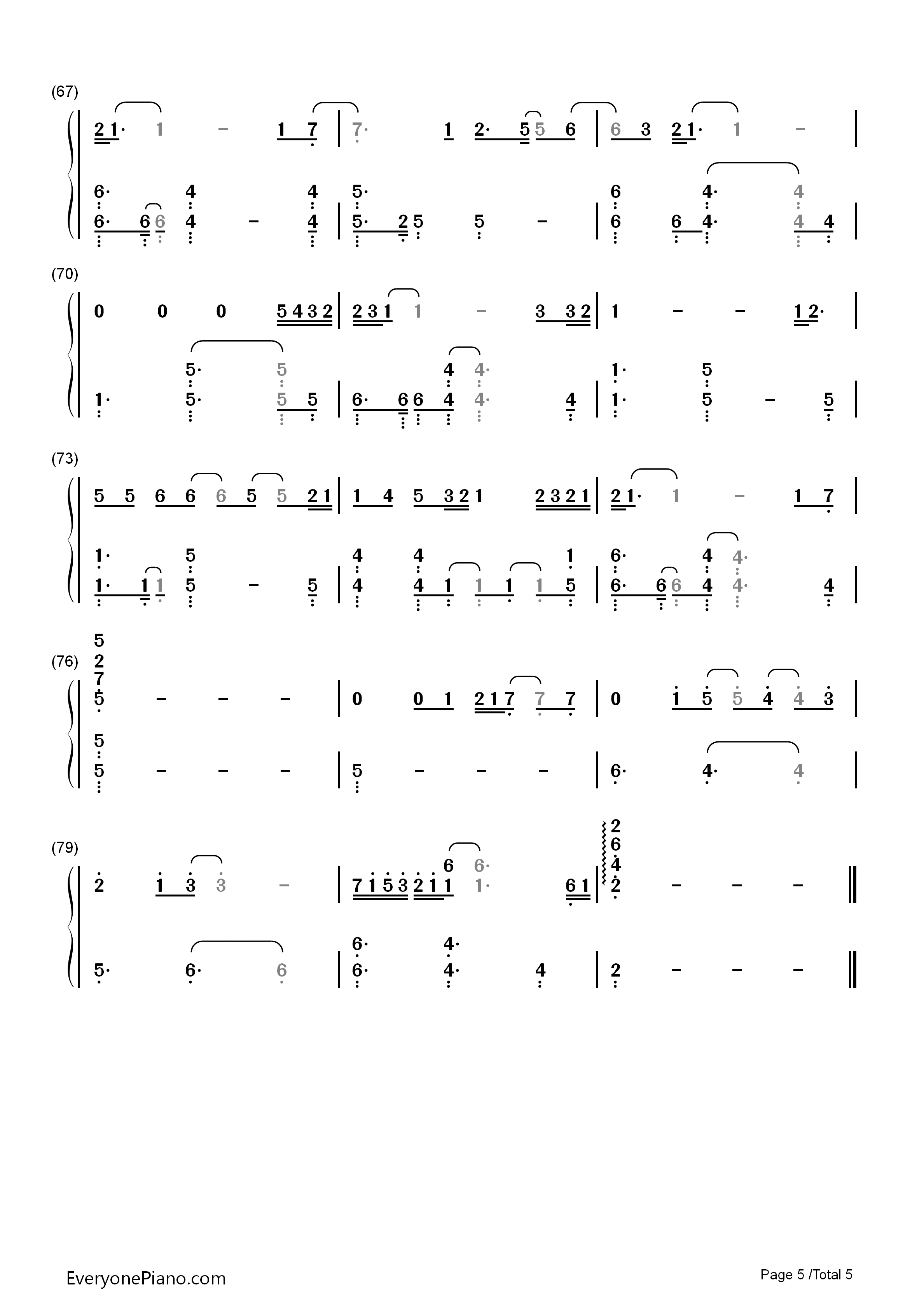 Listen_To_Your_Heart(倾听你的心声)钢琴简谱_Roxette演唱