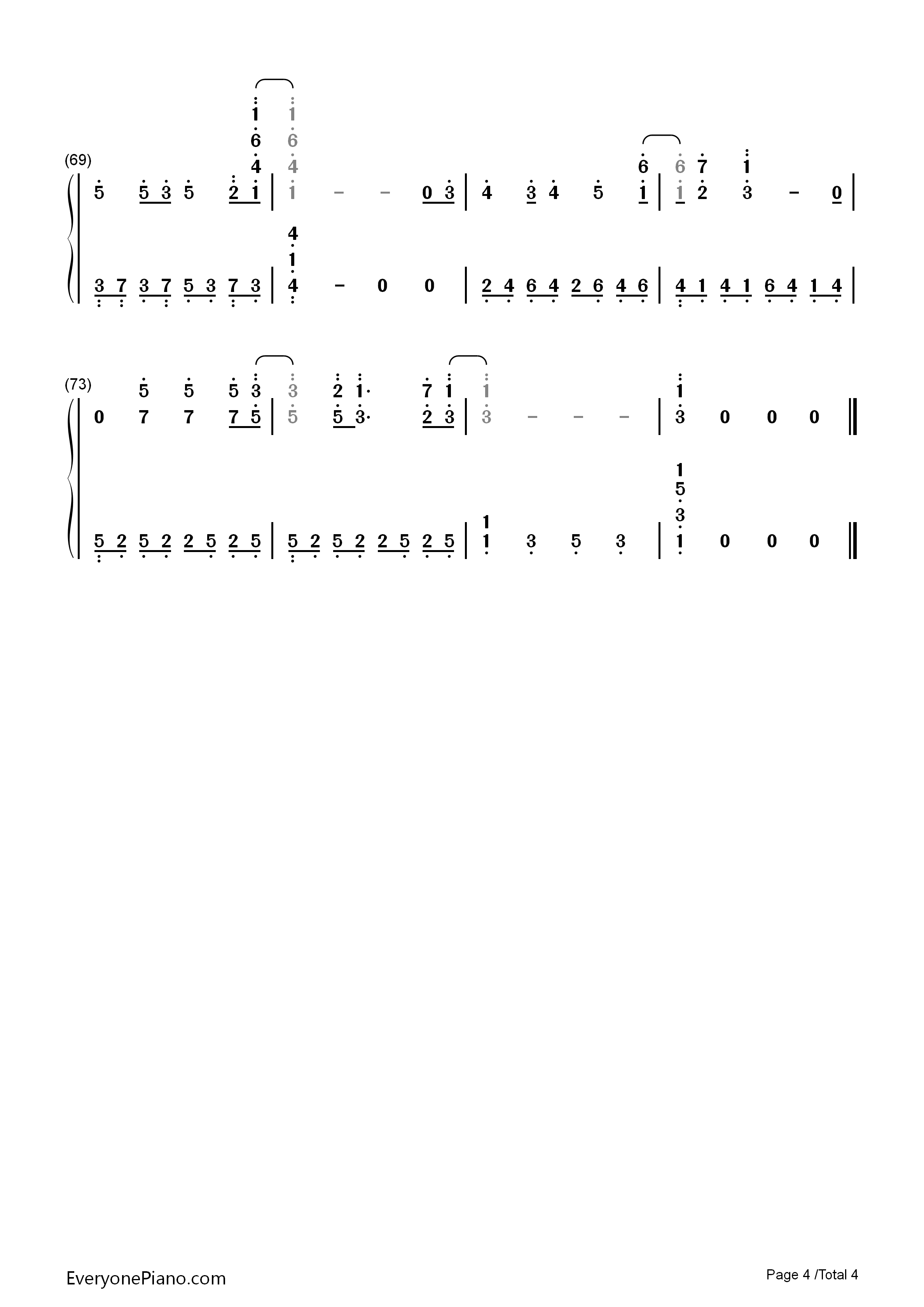 Only_Love钢琴简谱_Trademark演唱