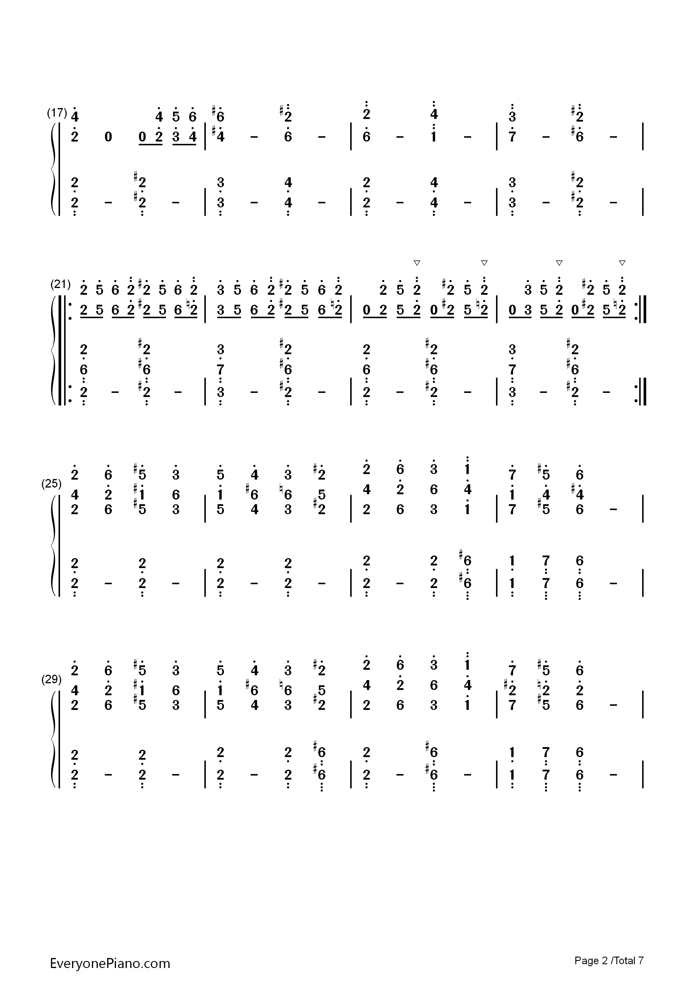 平安のエイリアン钢琴简谱_东方Project演唱