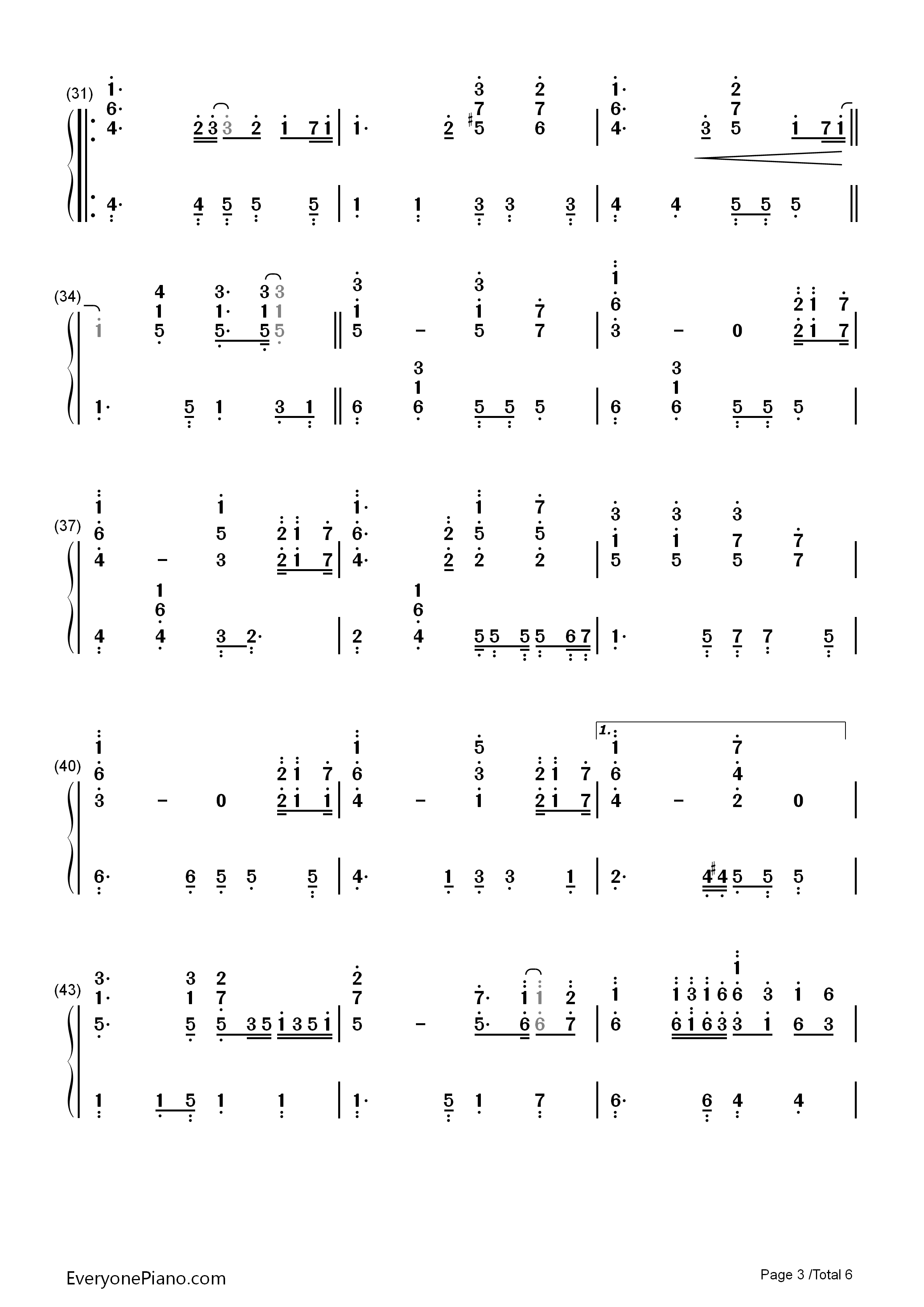 Endless_Rain钢琴简谱_X_JAPAN演唱