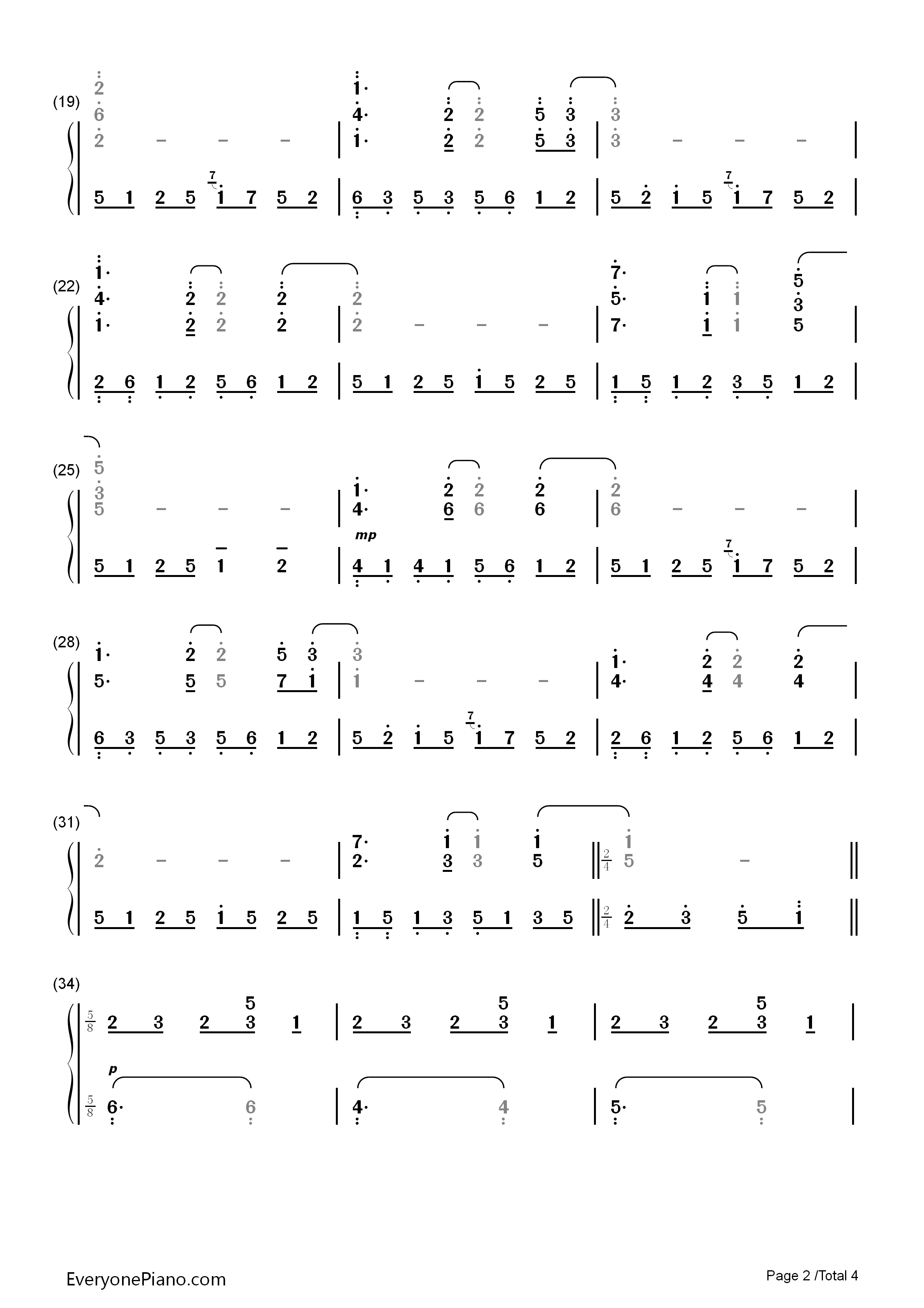 同じ高みへ钢琴简谱_麻枝准演唱