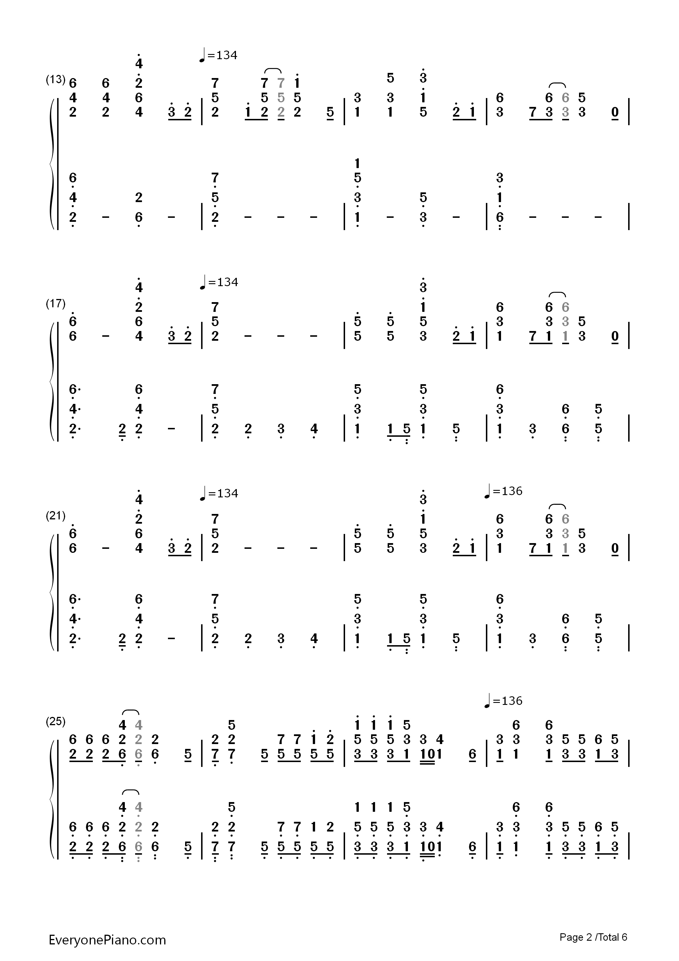 Feel_This_Moment钢琴简谱_Pitbull_ft._Christina_Aguilera演唱