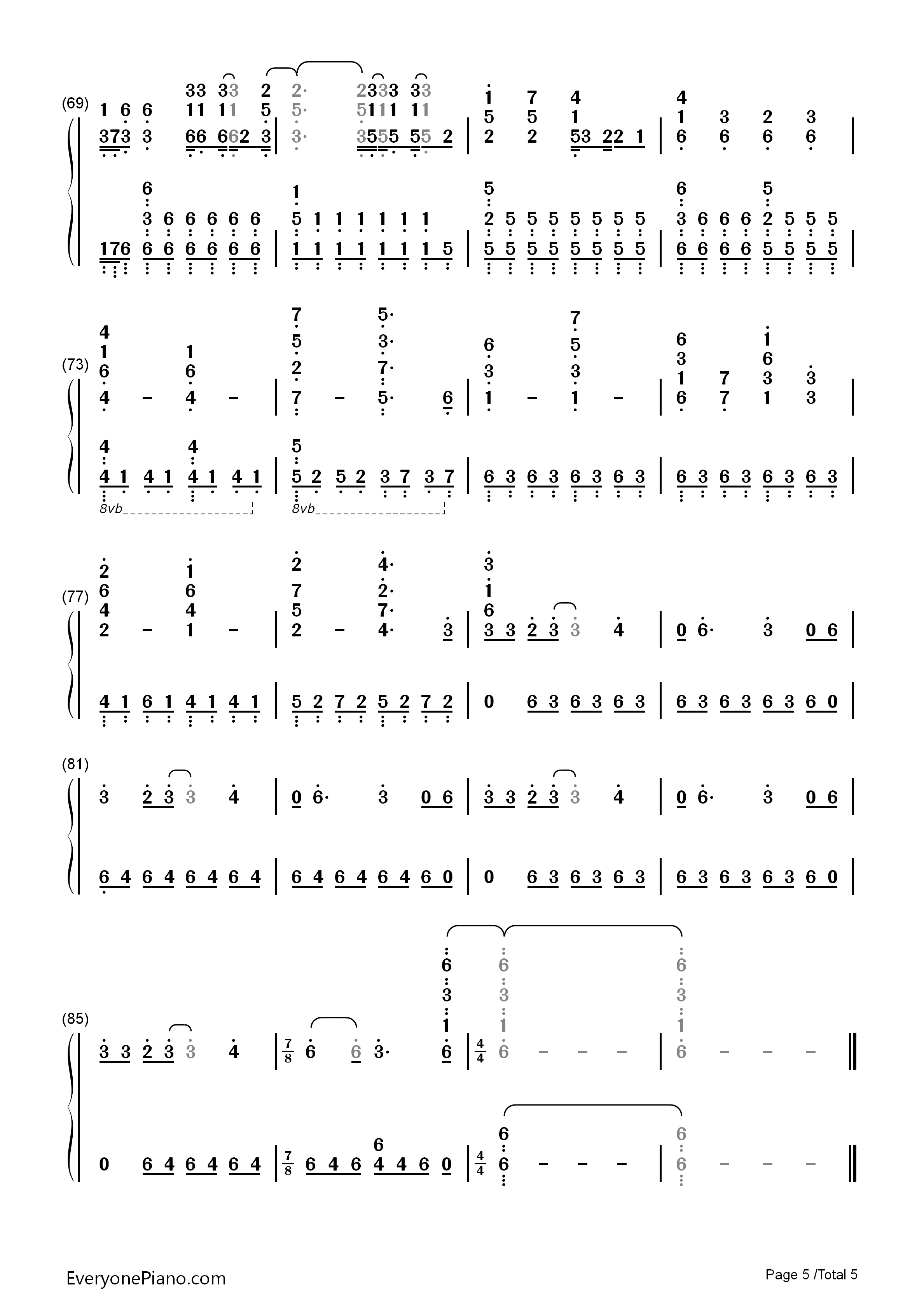 Bring_Me_To_Life钢琴简谱_Evanescence演唱