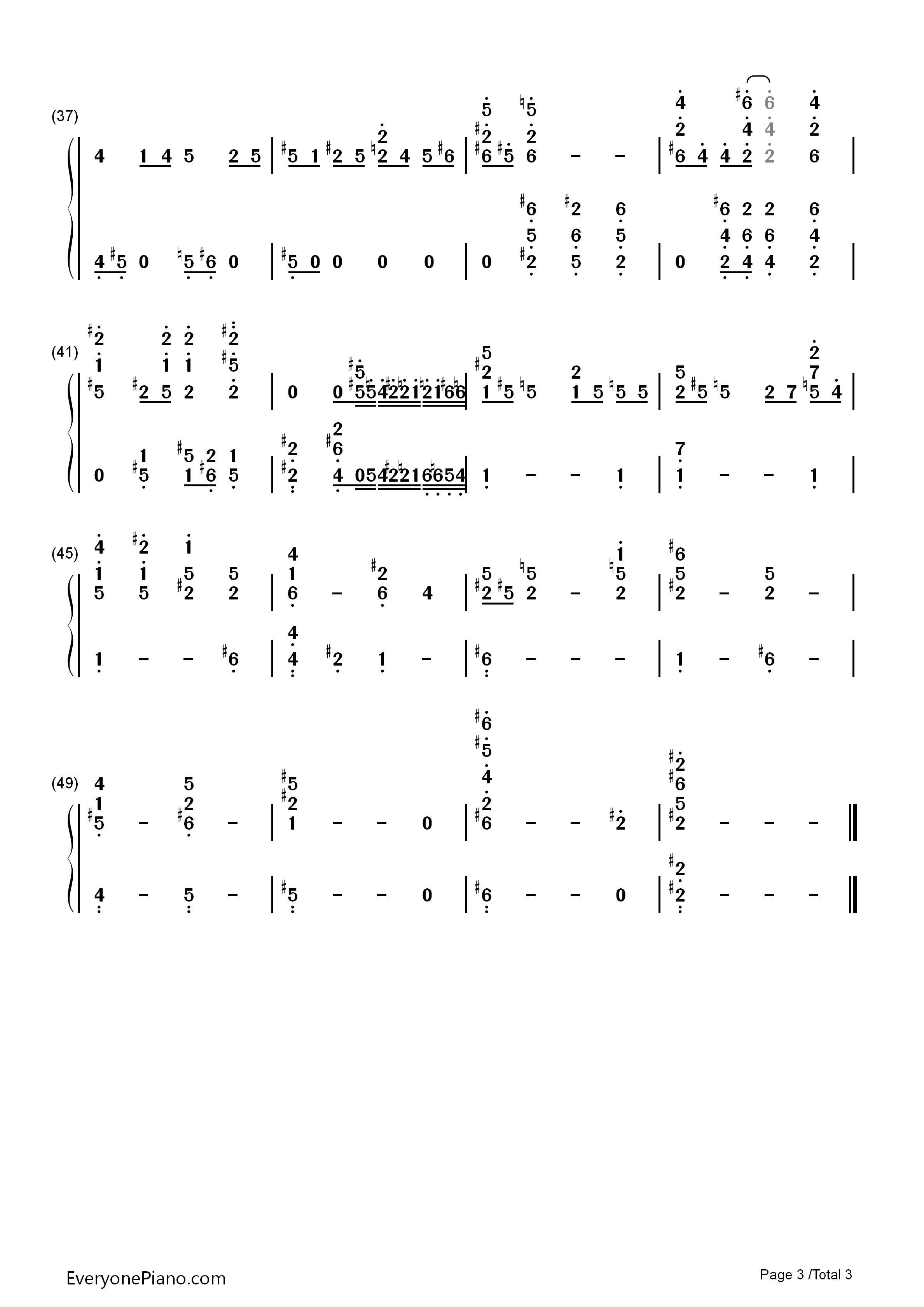 Think_of_Me钢琴简谱_克莉丝汀（Christine_Daaé)演唱