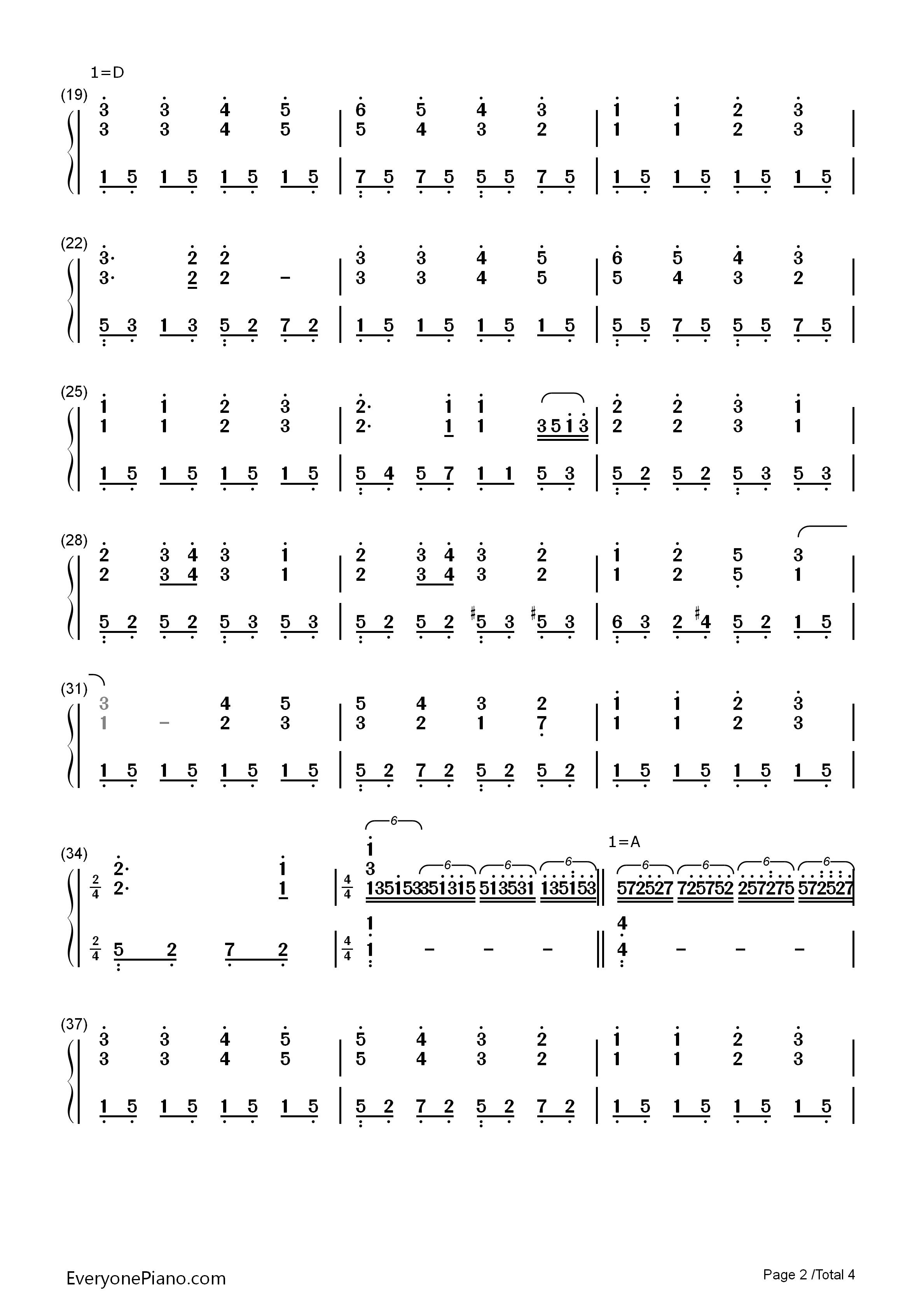 欢乐颂钢琴简谱_理查德克莱德曼演唱