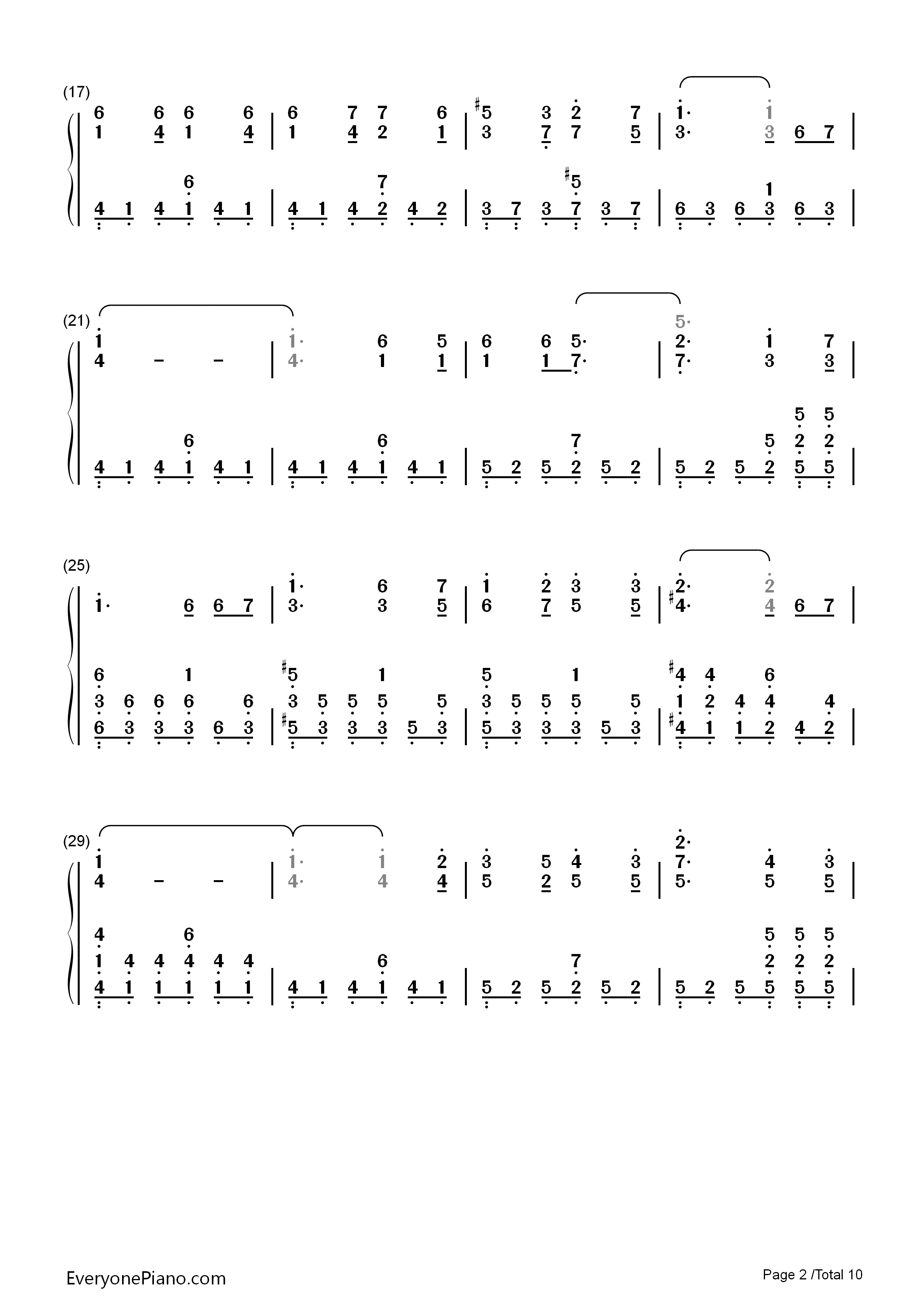 あなたがいた森(曾有你的森林)钢琴简谱_树海演唱