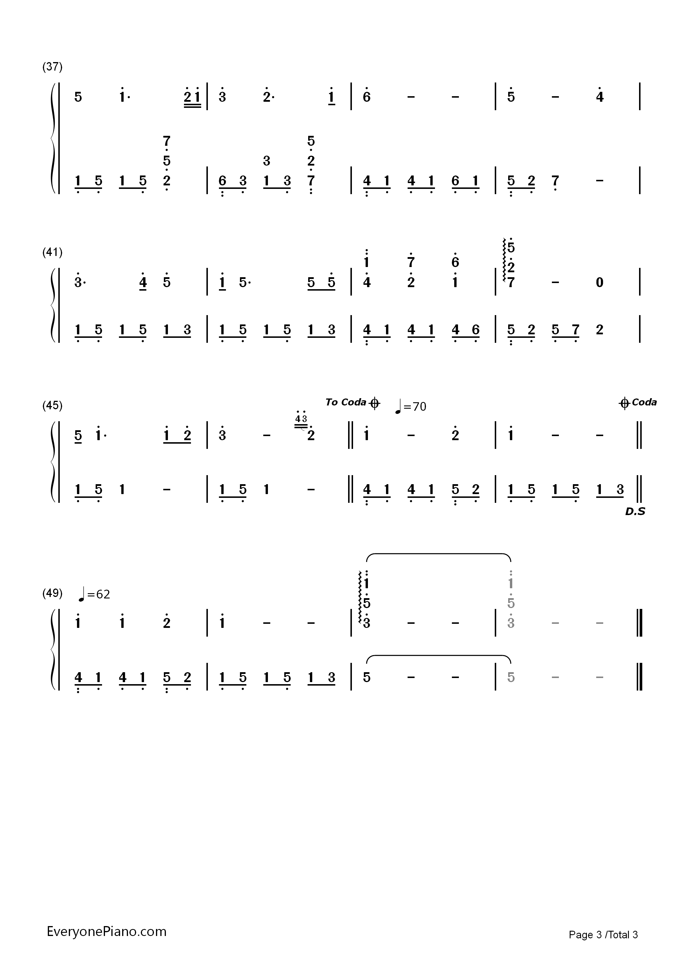 我爱她钢琴简谱_班得瑞演唱