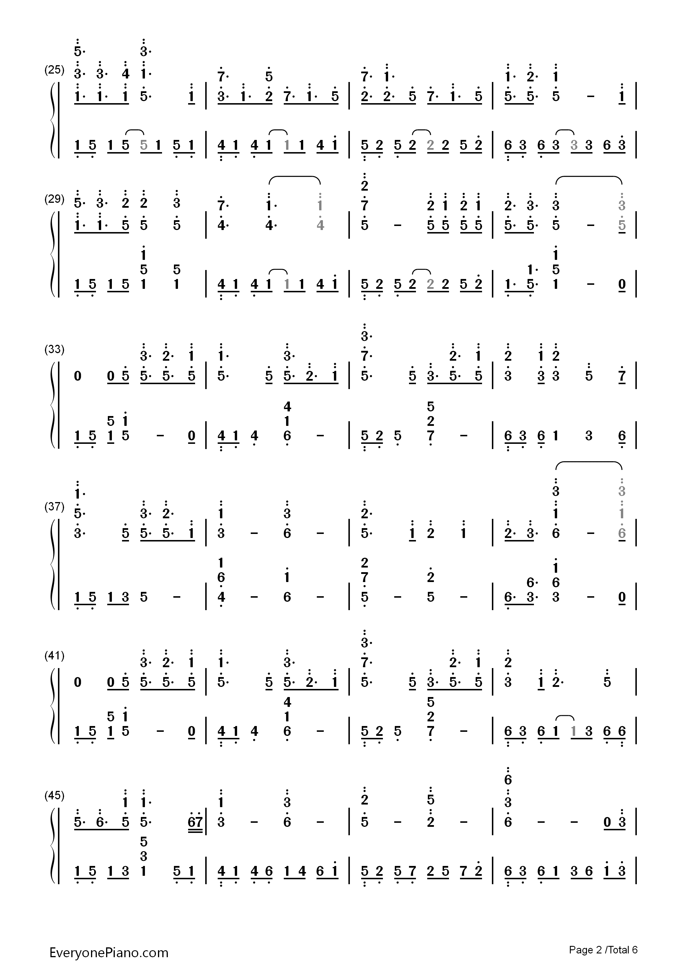 Dear钢琴简谱_初音未来_19's_Sound_Factory演唱