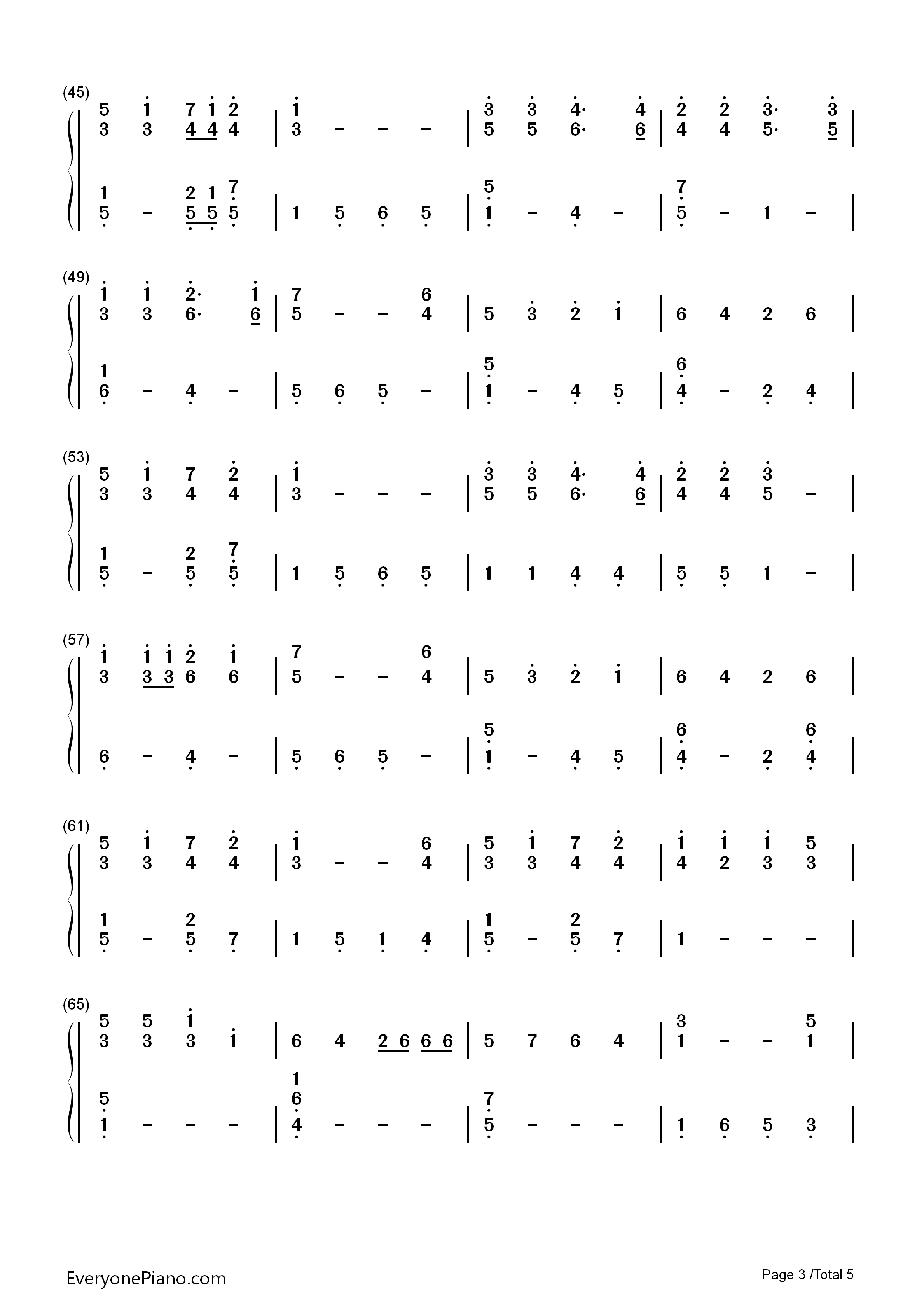 Mary's_Boy_Child钢琴简谱_Jester_Hairston演唱