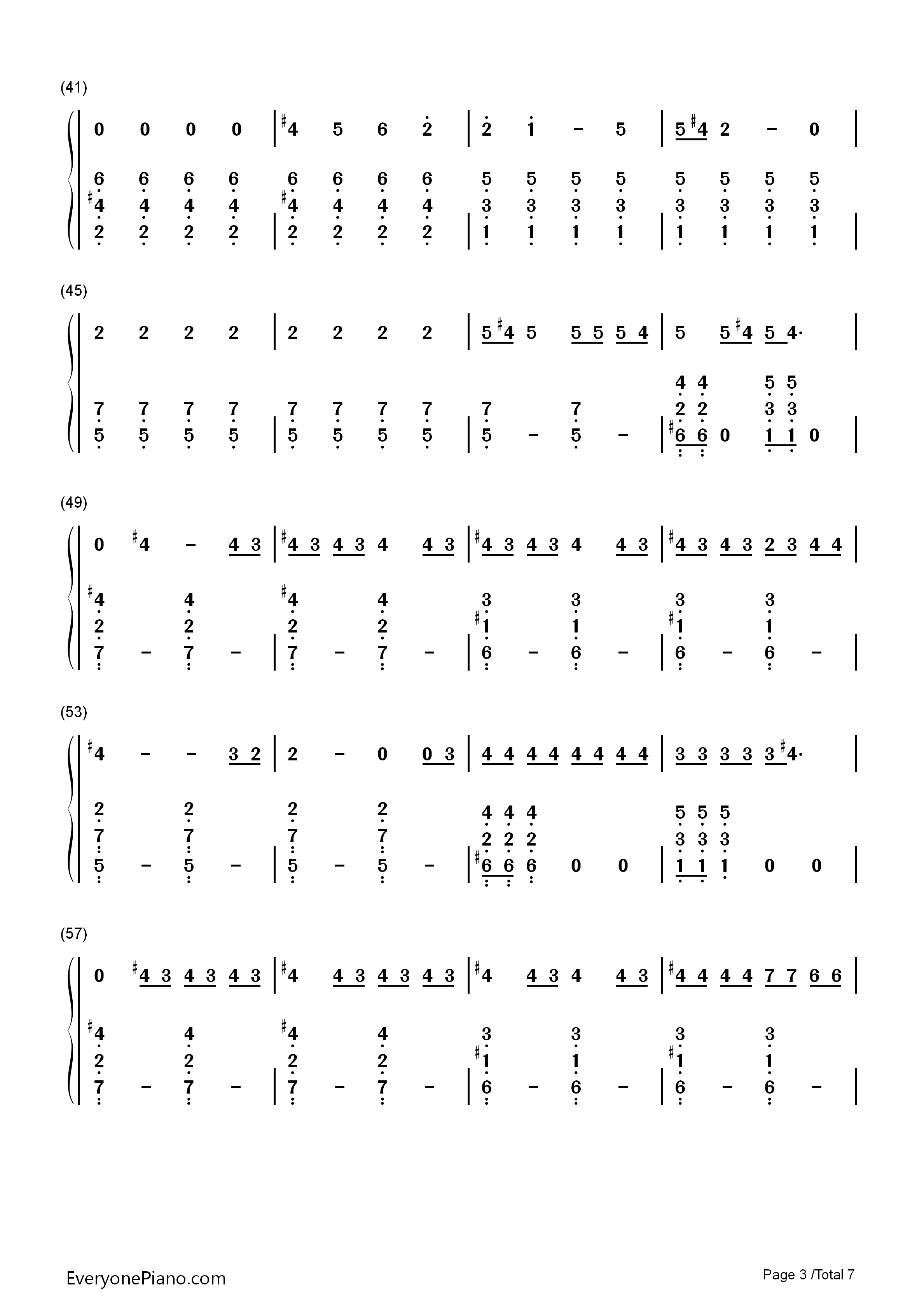 Gorilla钢琴简谱_Bruno_Mars演唱