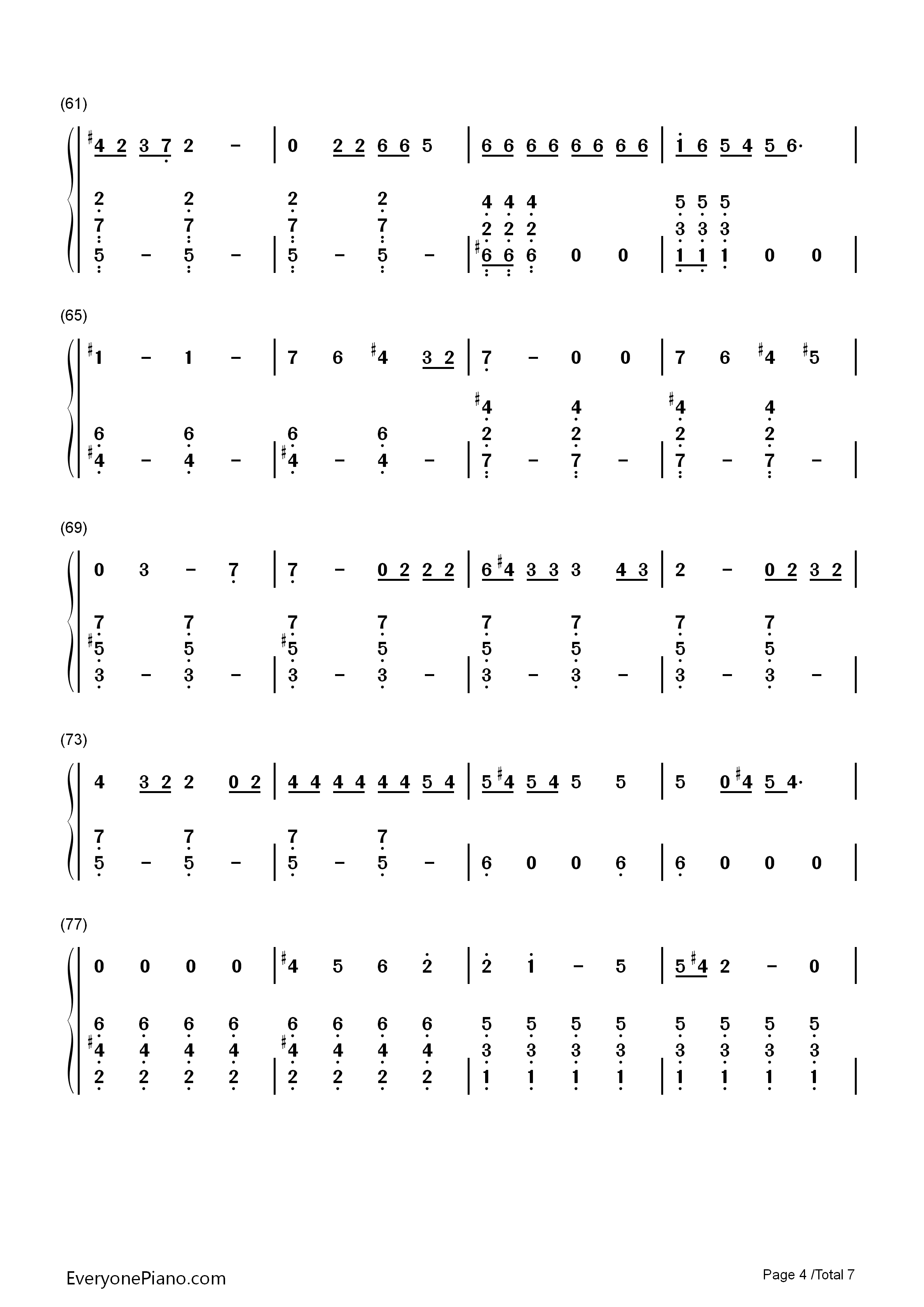 Gorilla钢琴简谱_Bruno_Mars演唱