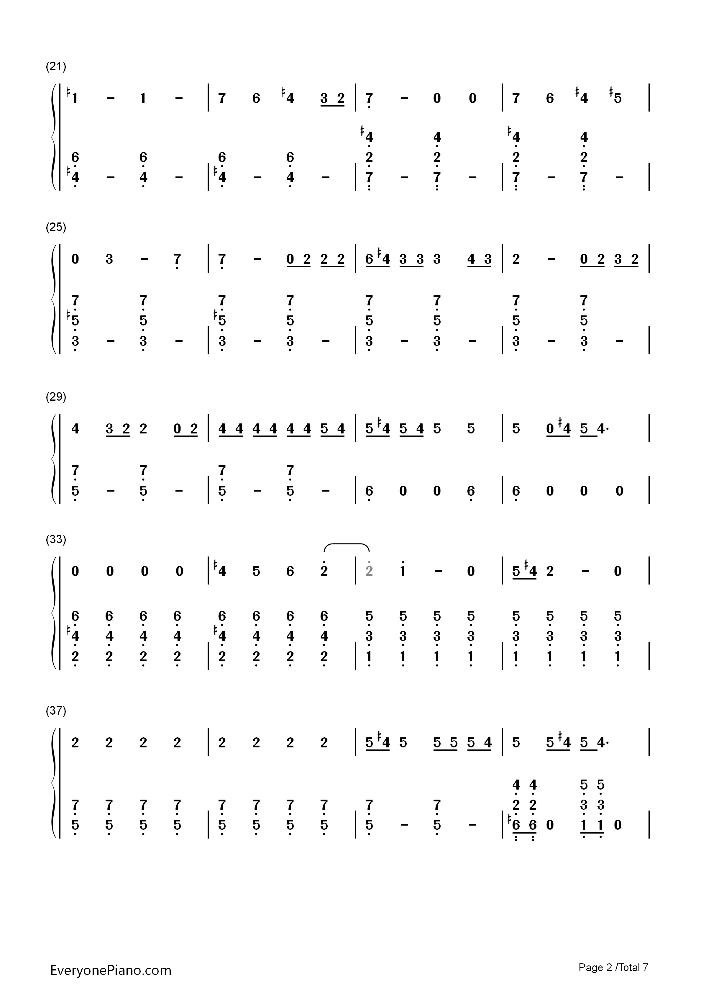 Gorilla钢琴简谱_Bruno_Mars演唱