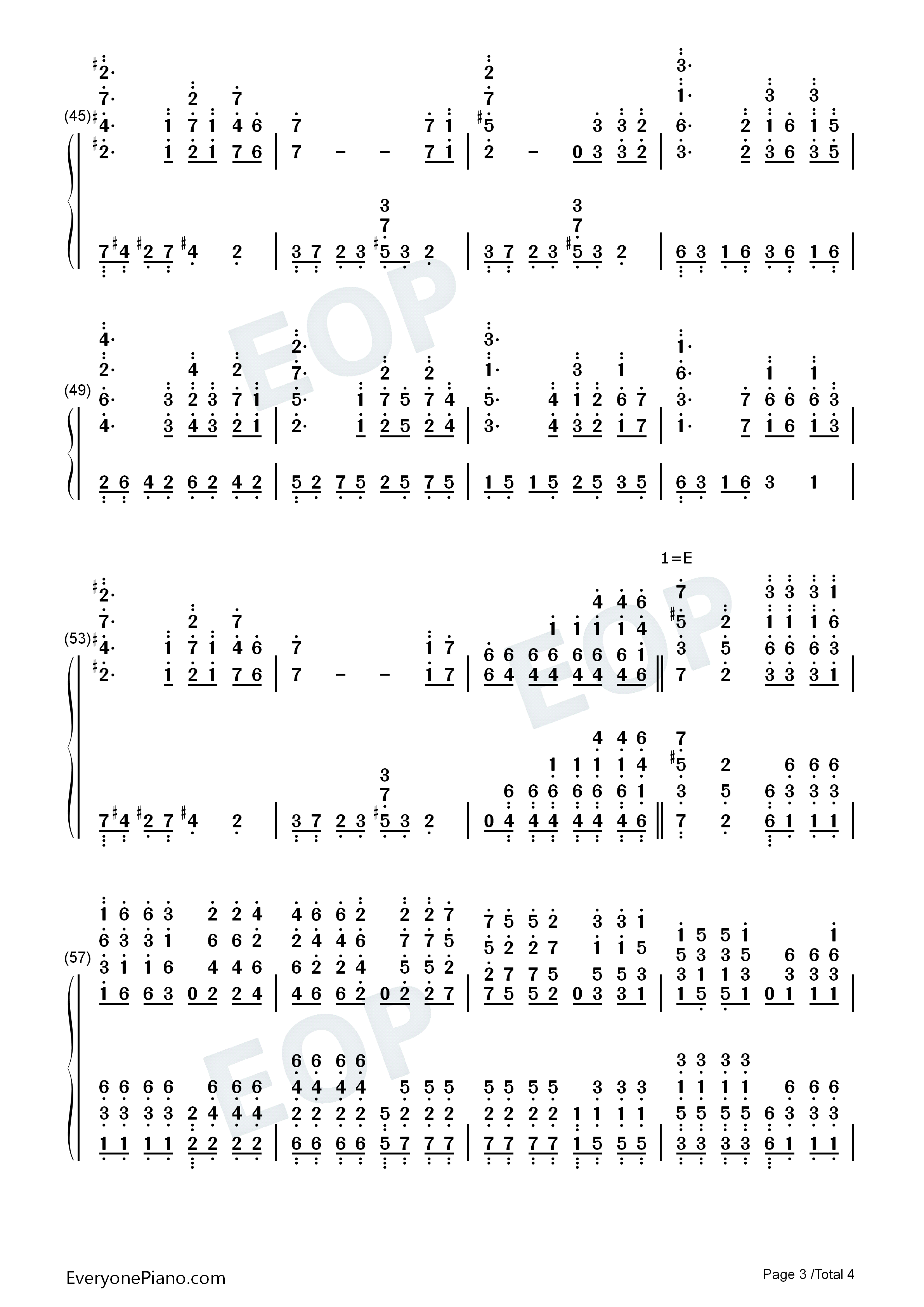 澄镜之水（Still_Waters）钢琴简谱_马克西姆_Maksim演唱