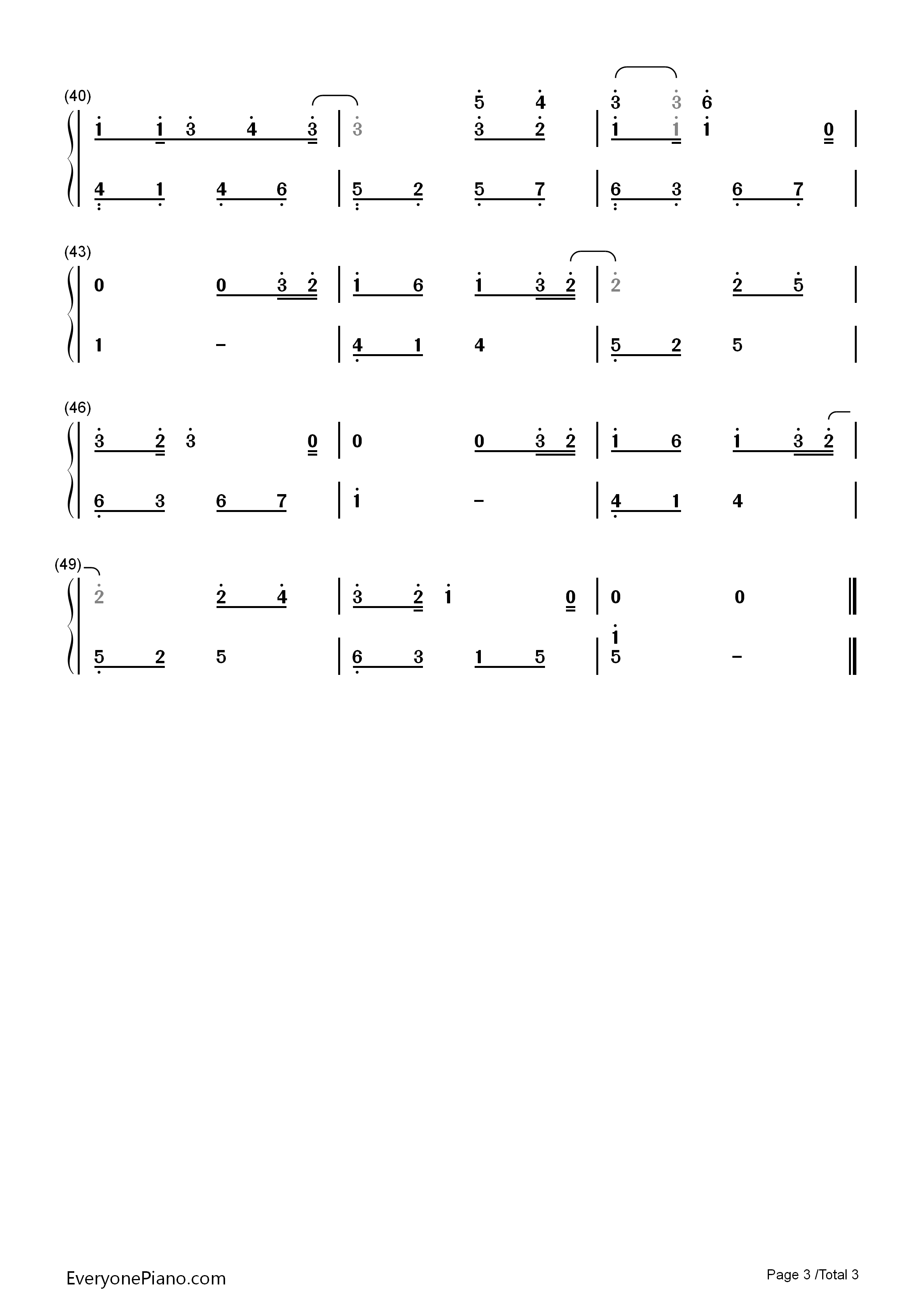 Part_of_Me(你只是我的另一半)钢琴简谱_滨崎步演唱