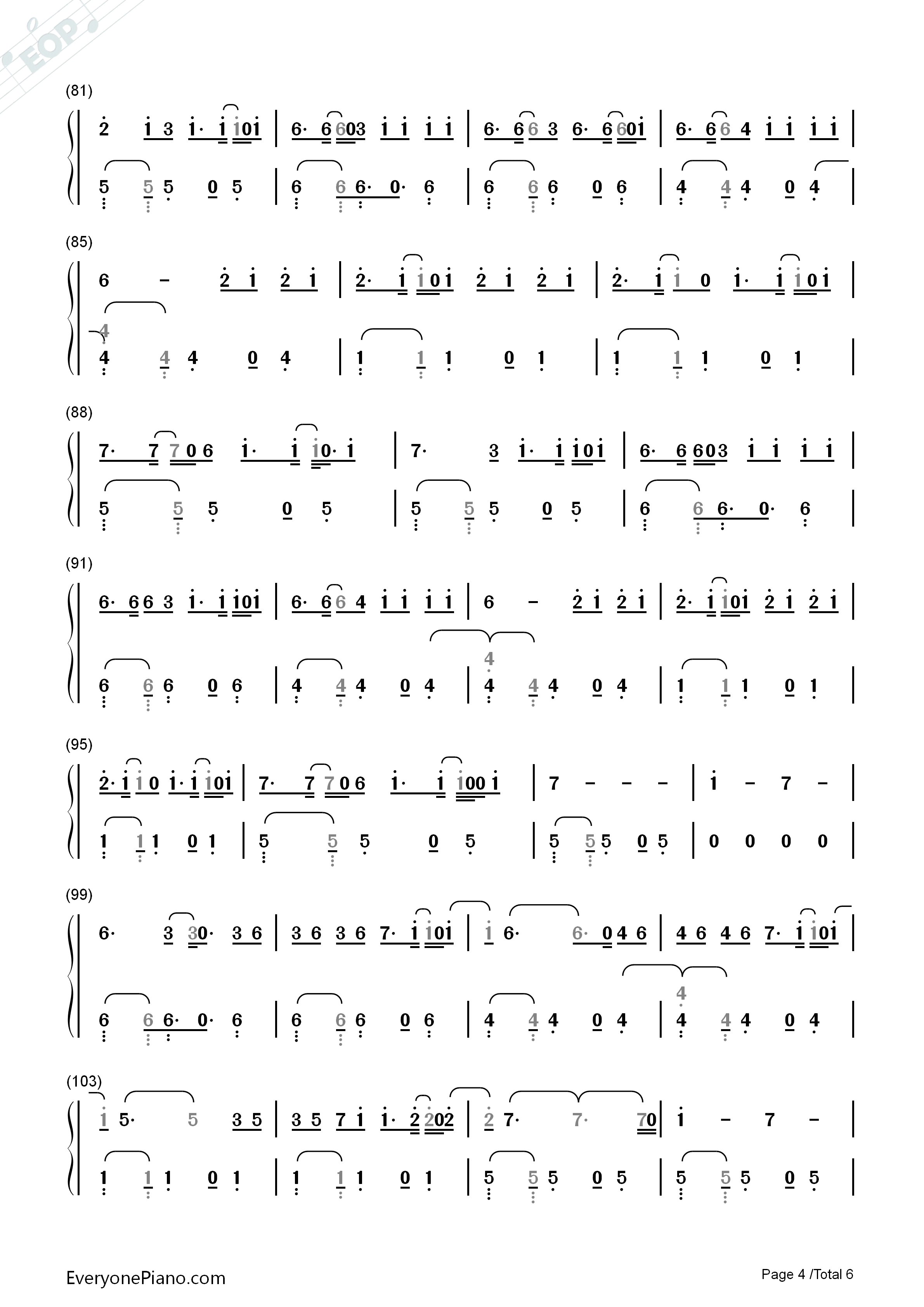 Despacito简单版钢琴简谱_Luis_Fonsi演唱