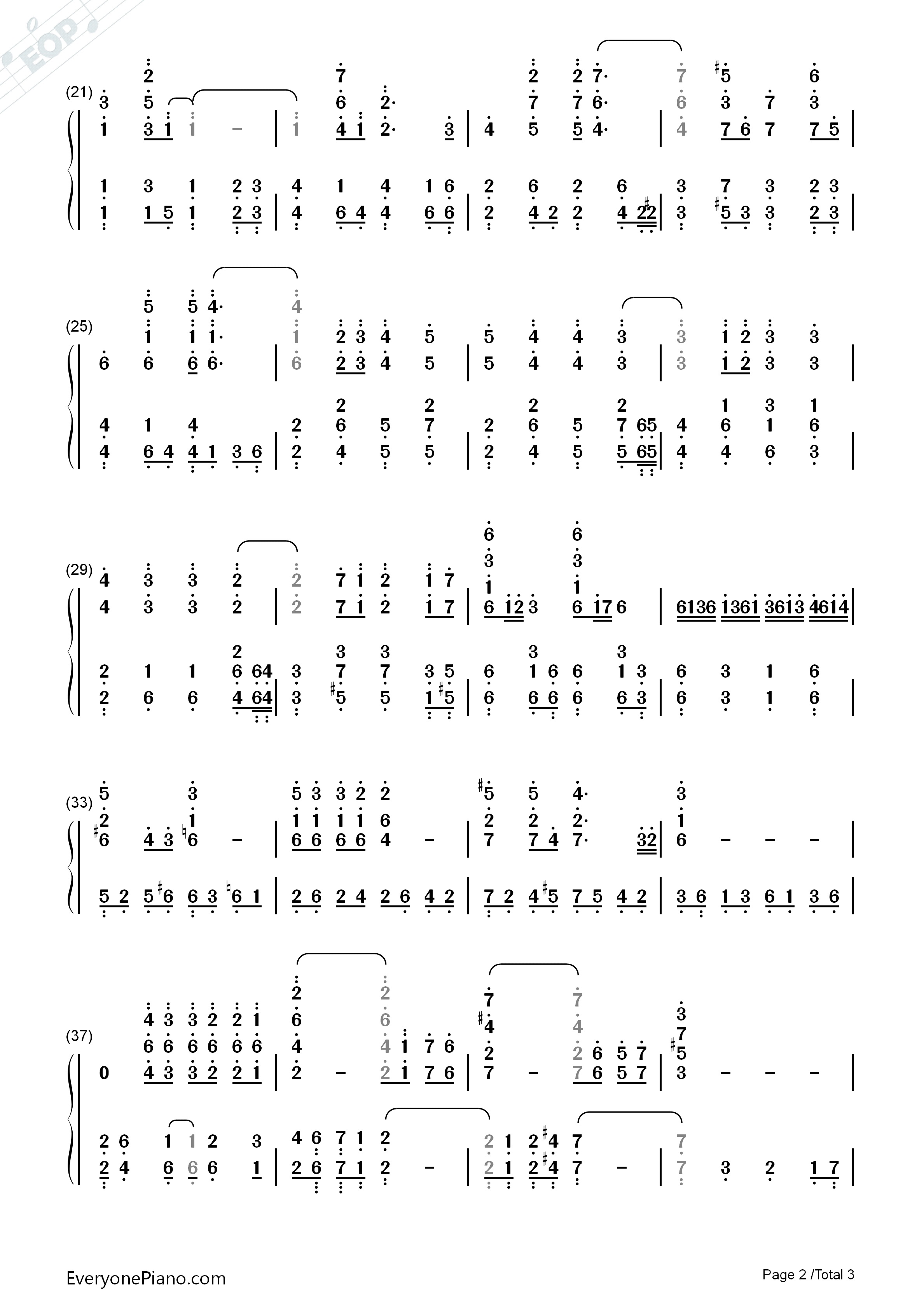 天各一方钢琴简谱_刘德华演唱