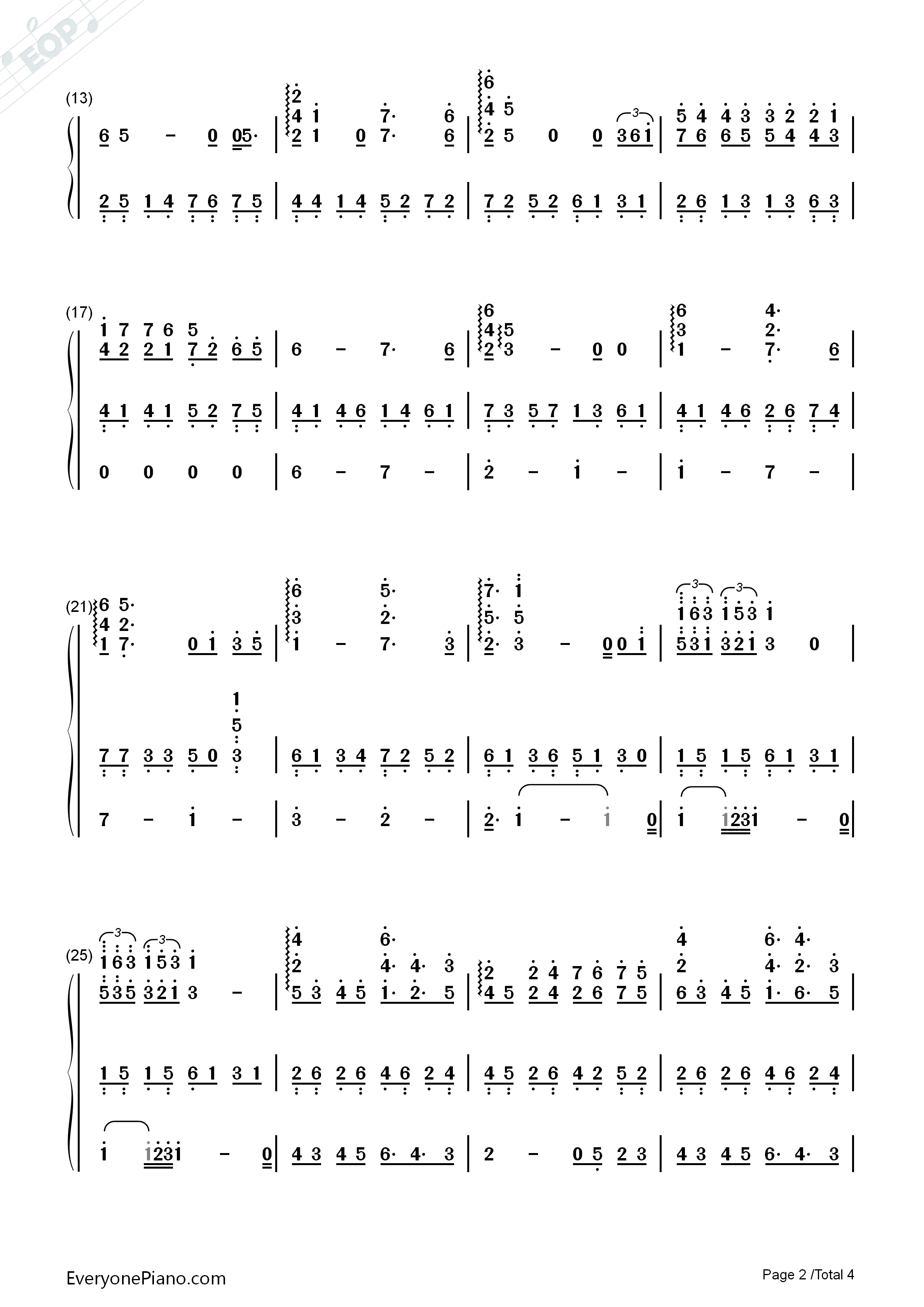 海がきこえる钢琴简谱_永田茂演唱